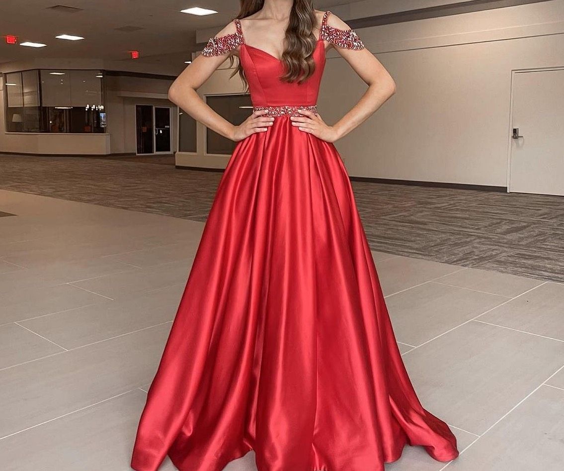 Sherri Hill Size 00 Prom Plunge Red Ball Gown on Queenly