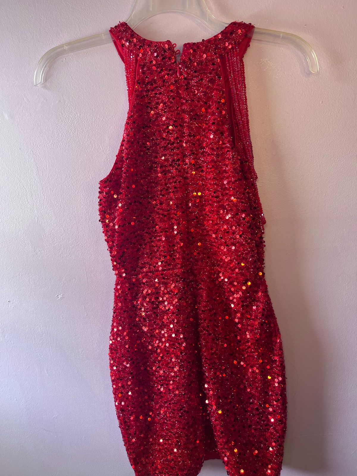 Size S Homecoming High Neck Red Cocktail Dress on Queenly