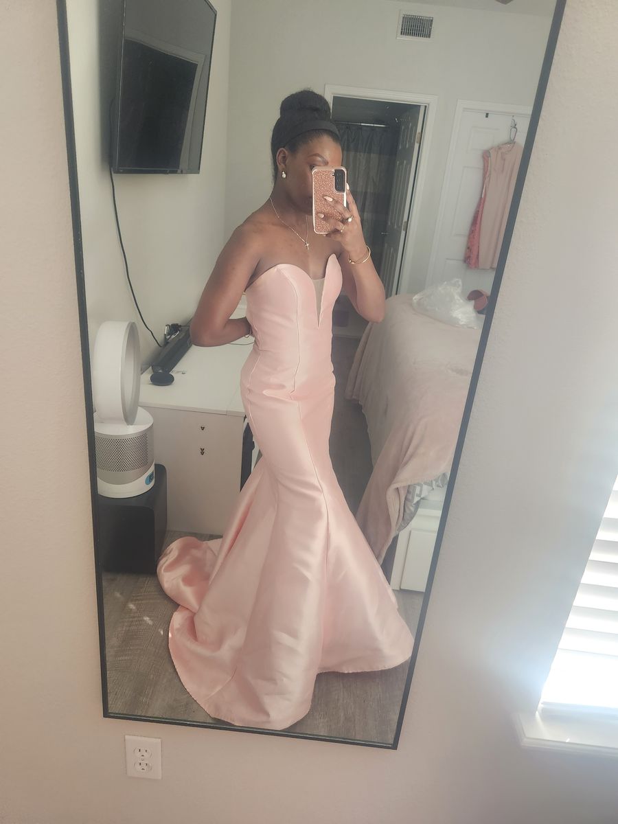 Size 4 Prom Pink Mermaid Dress on Queenly