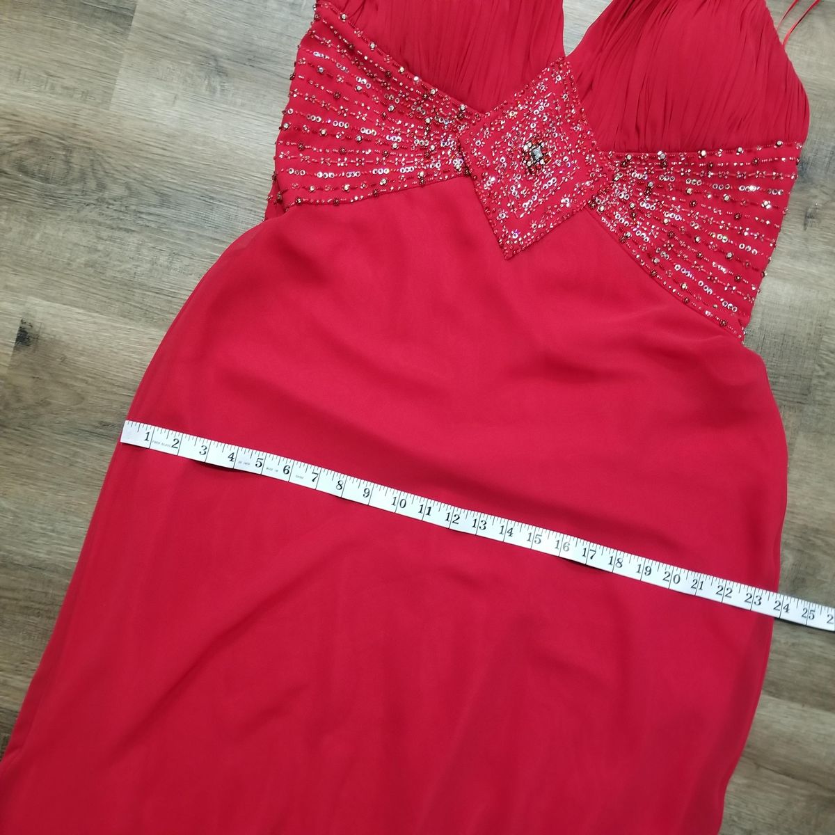 Style YY2830 (fits modern 14) MyFashion Vintage Plus Size 20 Strapless Red A-line Dress on Queenly