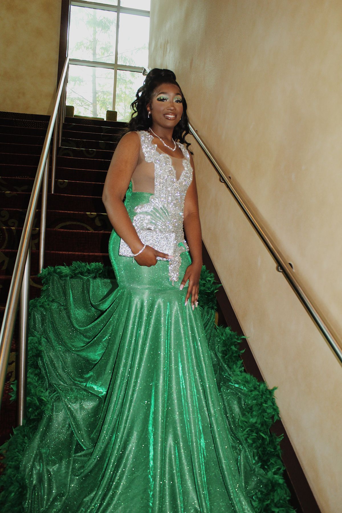 Size 8 Prom Green Mermaid Dress on Queenly