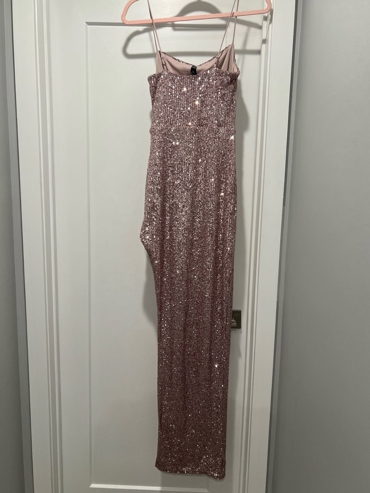 Windsor Size S Prom Rose Gold Side Slit Dress on Queenly