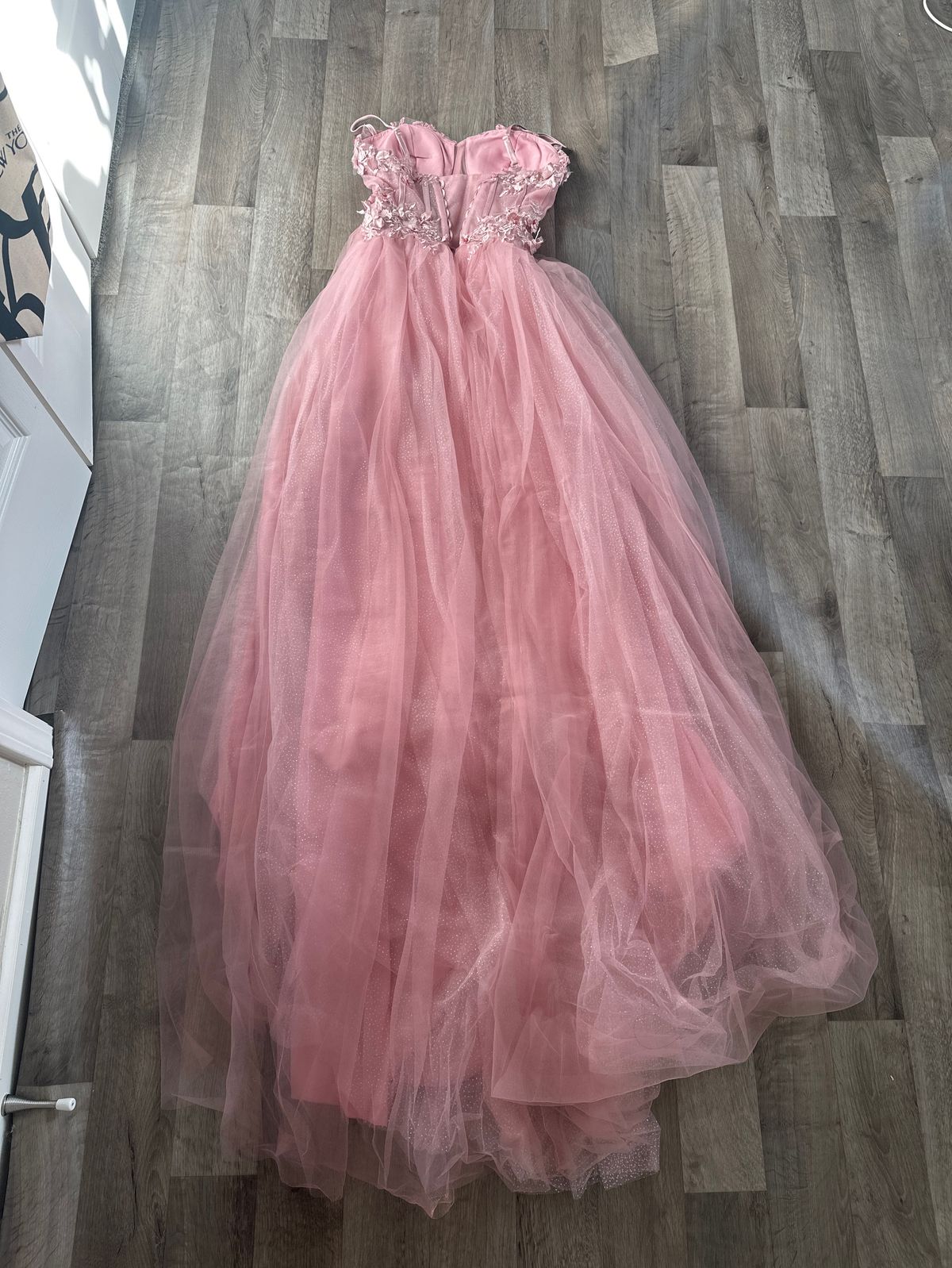 Size XS Prom Pink Floor Length Maxi on Queenly