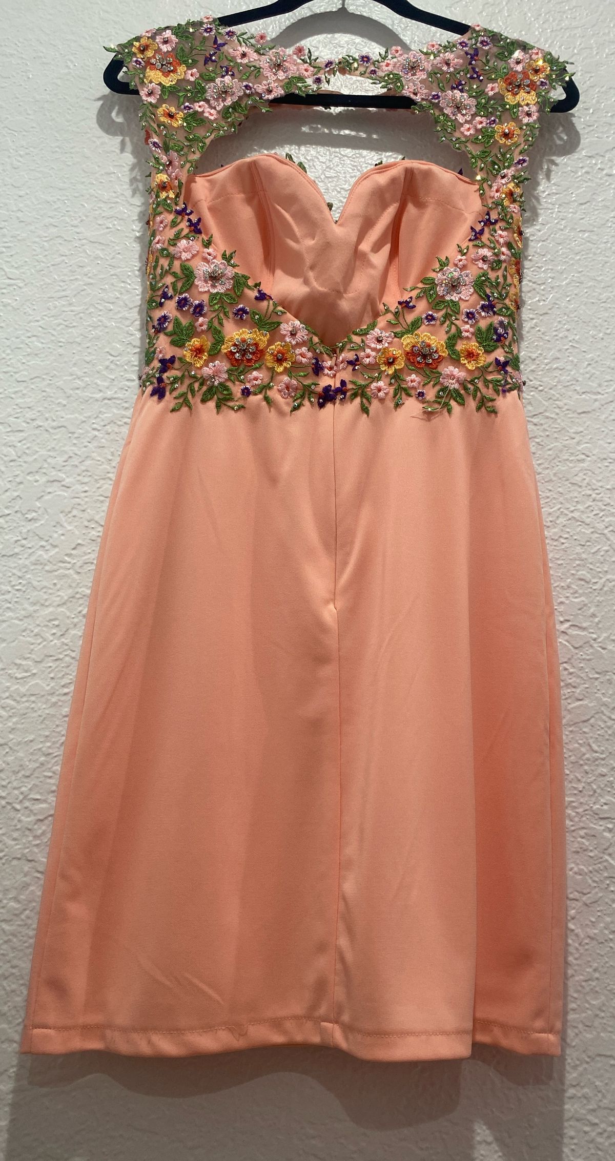 GLS Size 4 Coral Cocktail Dress on Queenly