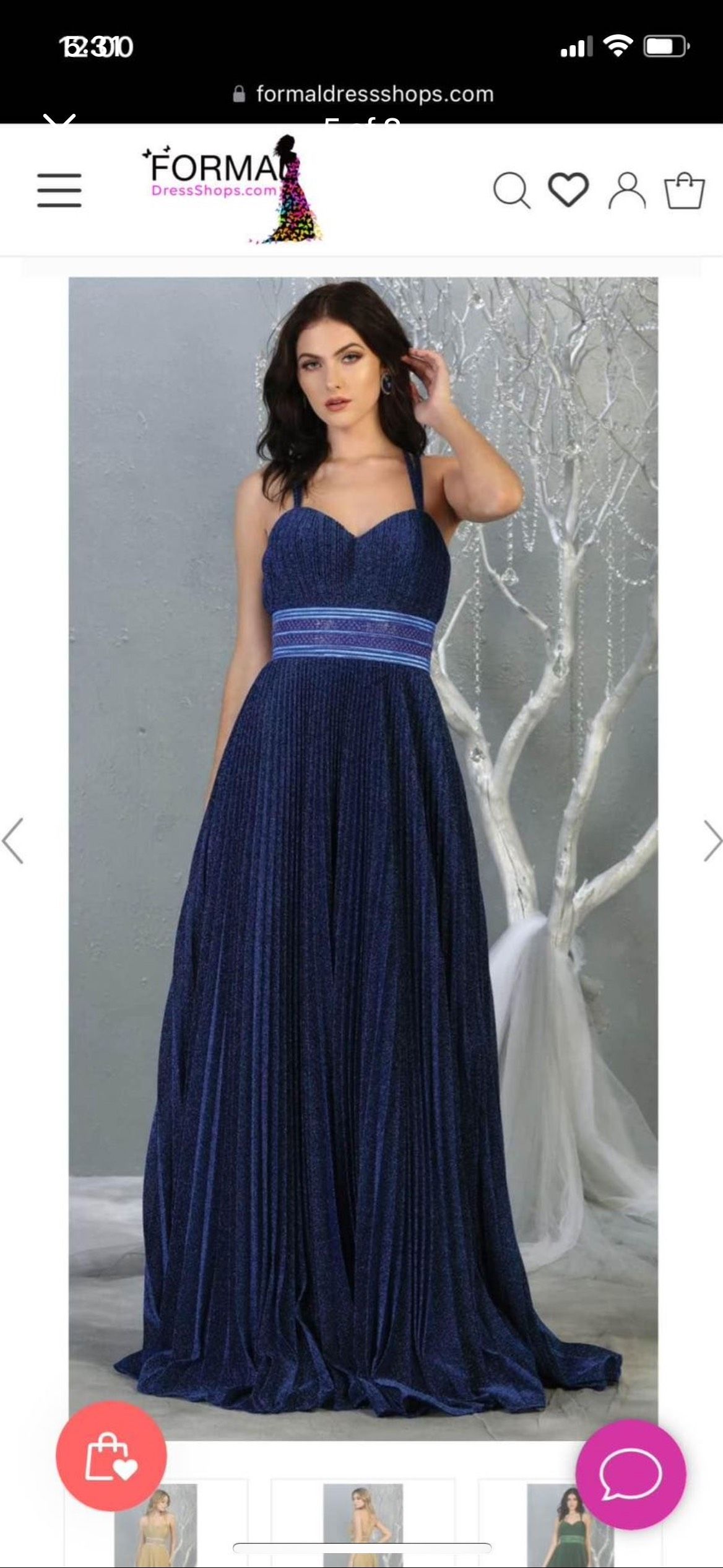 Style RQ7869 Royal Queen Plus Size 32 Prom Sheer Blue A-line Dress on Queenly