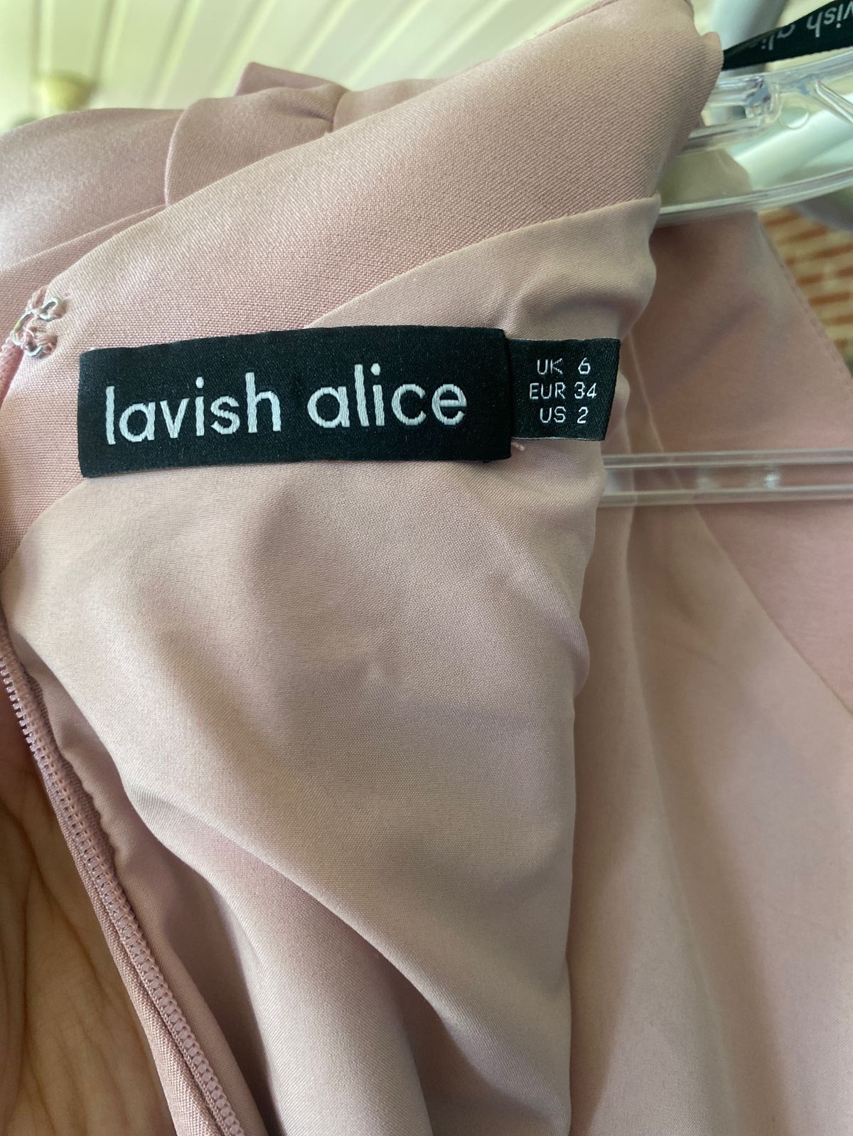 Lavish Alice Size 2 Prom One Shoulder Pink Cocktail Dress on Queenly