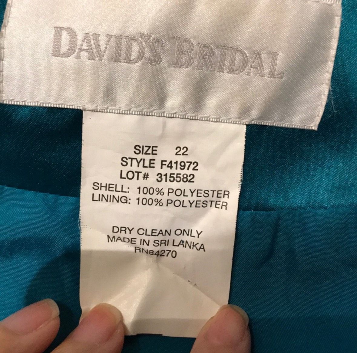 David's Bridal Plus Size 22 Prom Strapless Light Blue Mermaid Dress on Queenly