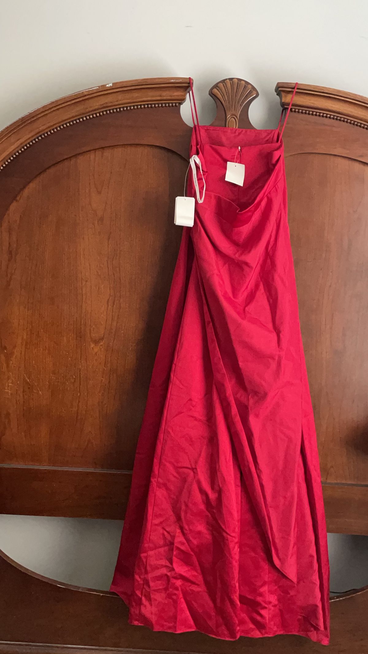 David's Bridal Plus Size 18 Red A-line Dress on Queenly