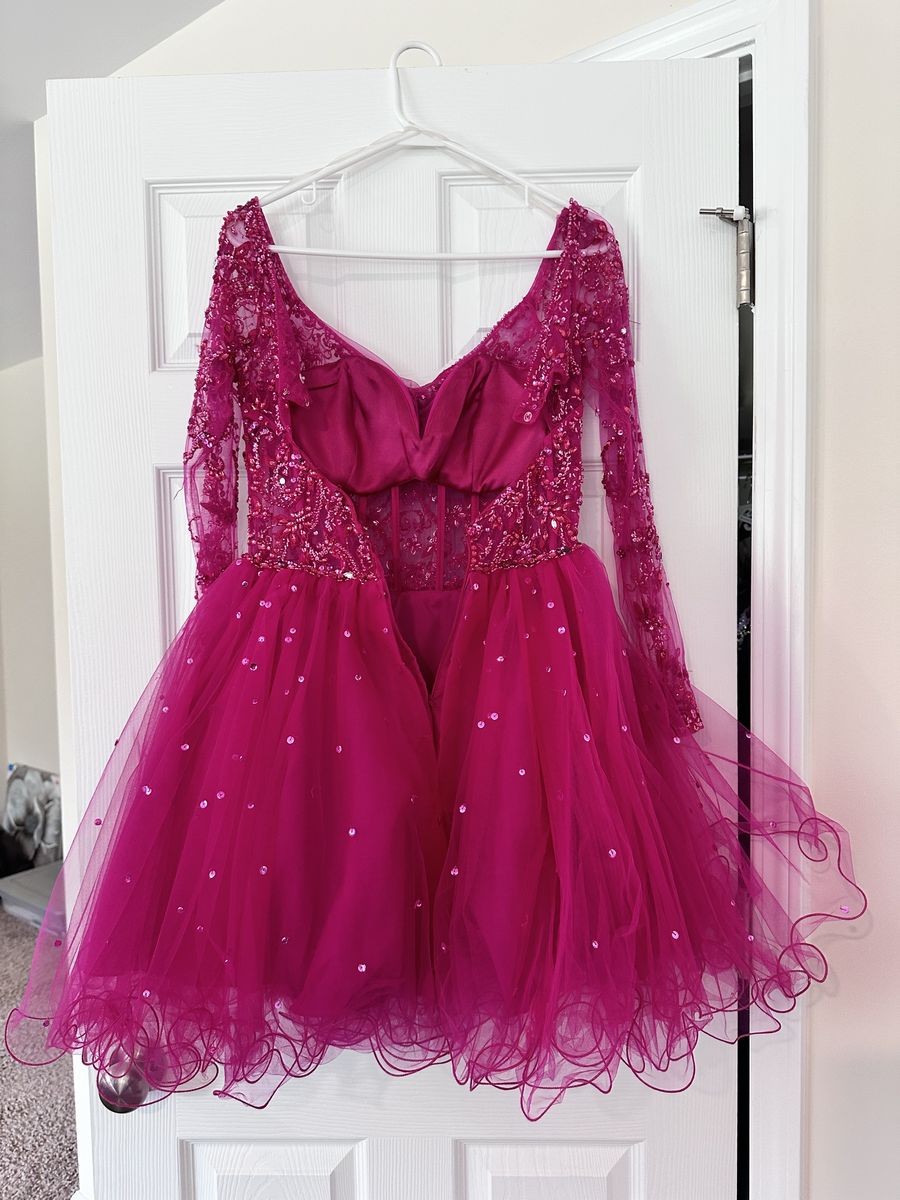 Style 33065 MoriLee Size 8 Prom Pink Ball Gown on Queenly