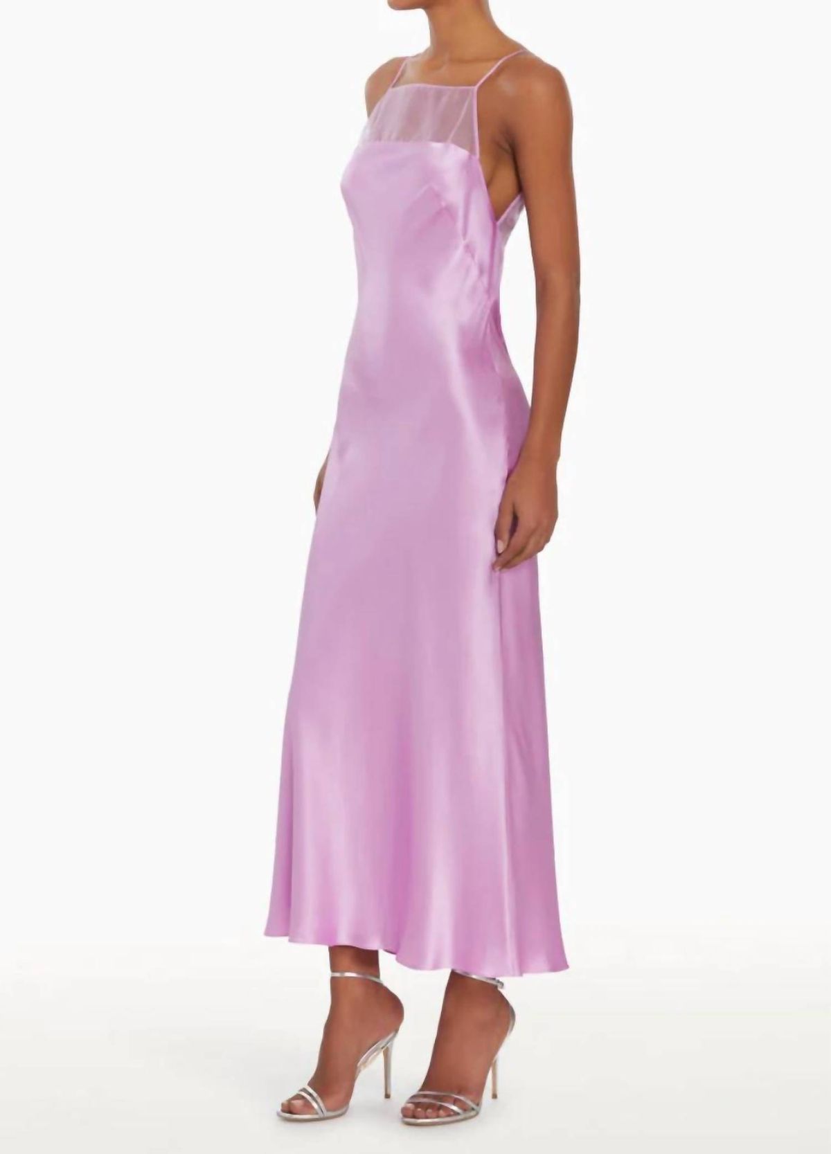 Style 1-1222697429-892 Amanda Uprichard Size M Satin Pink Floor Length Maxi on Queenly