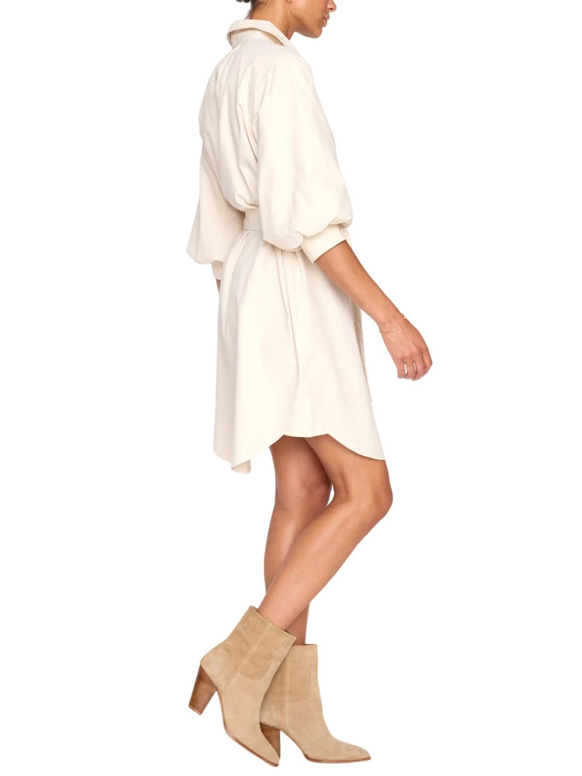 Style 1-1501690706-149 Brochu Walker Size L High Neck White Cocktail Dress on Queenly