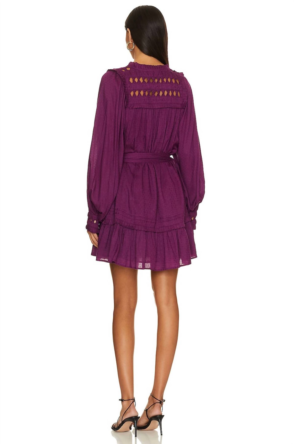 Style 1-1588190458-149 Cleobella Size L High Neck Purple Cocktail Dress on Queenly