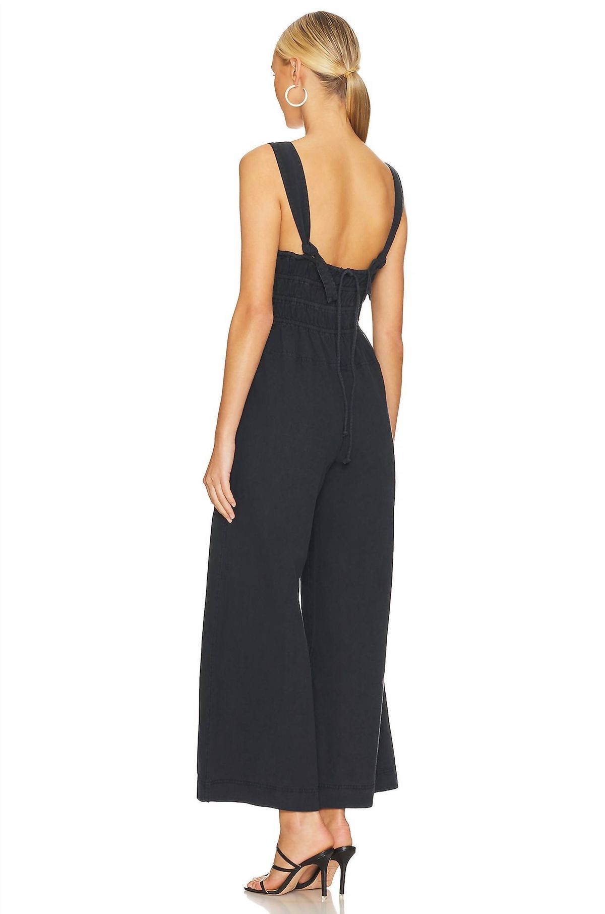 Style 1-2532441538-149 Free People Size L Black Formal Jumpsuit on Queenly