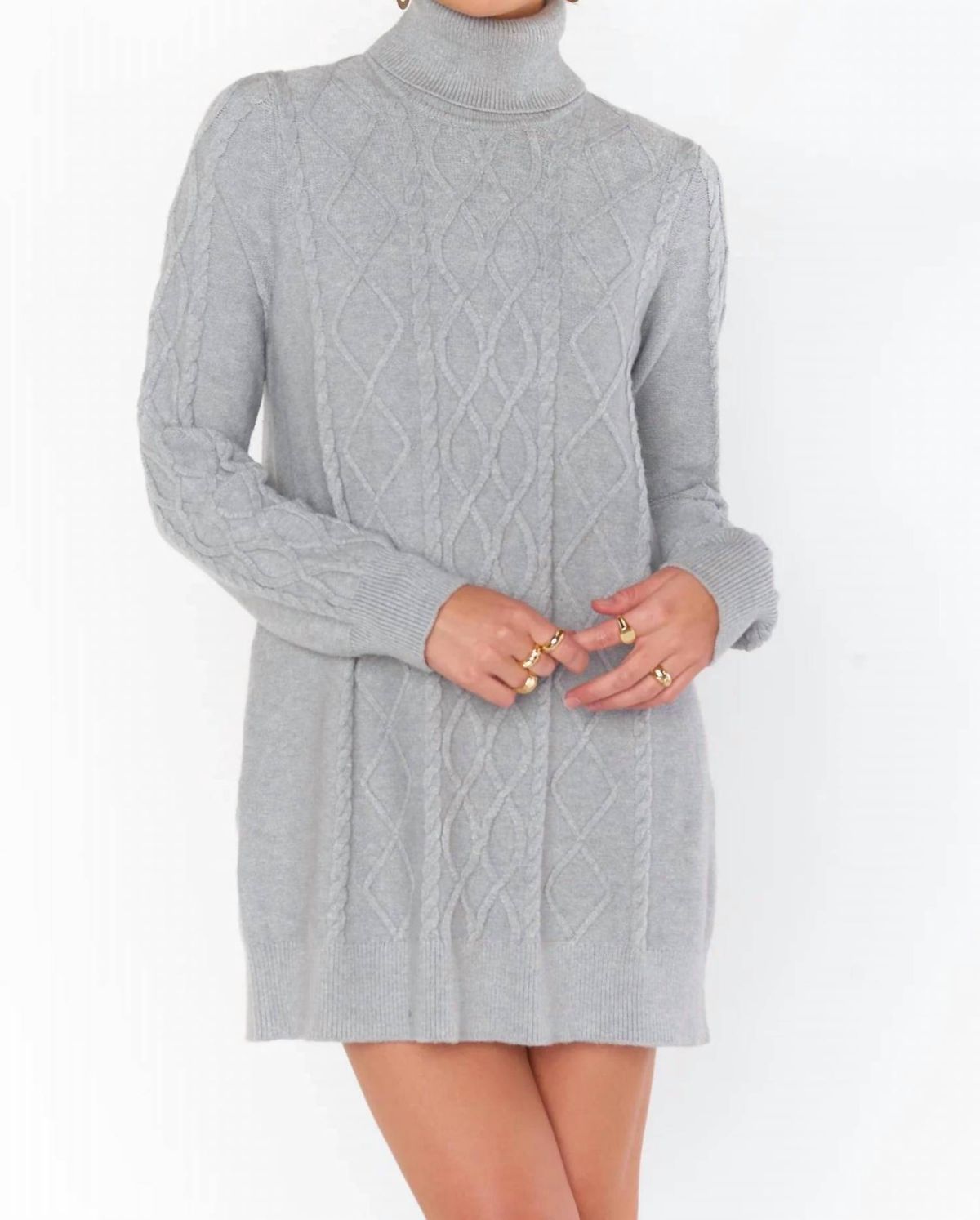 Style 1-2579993173-149 Show Me Your Mumu Size L High Neck Gray Cocktail Dress on Queenly