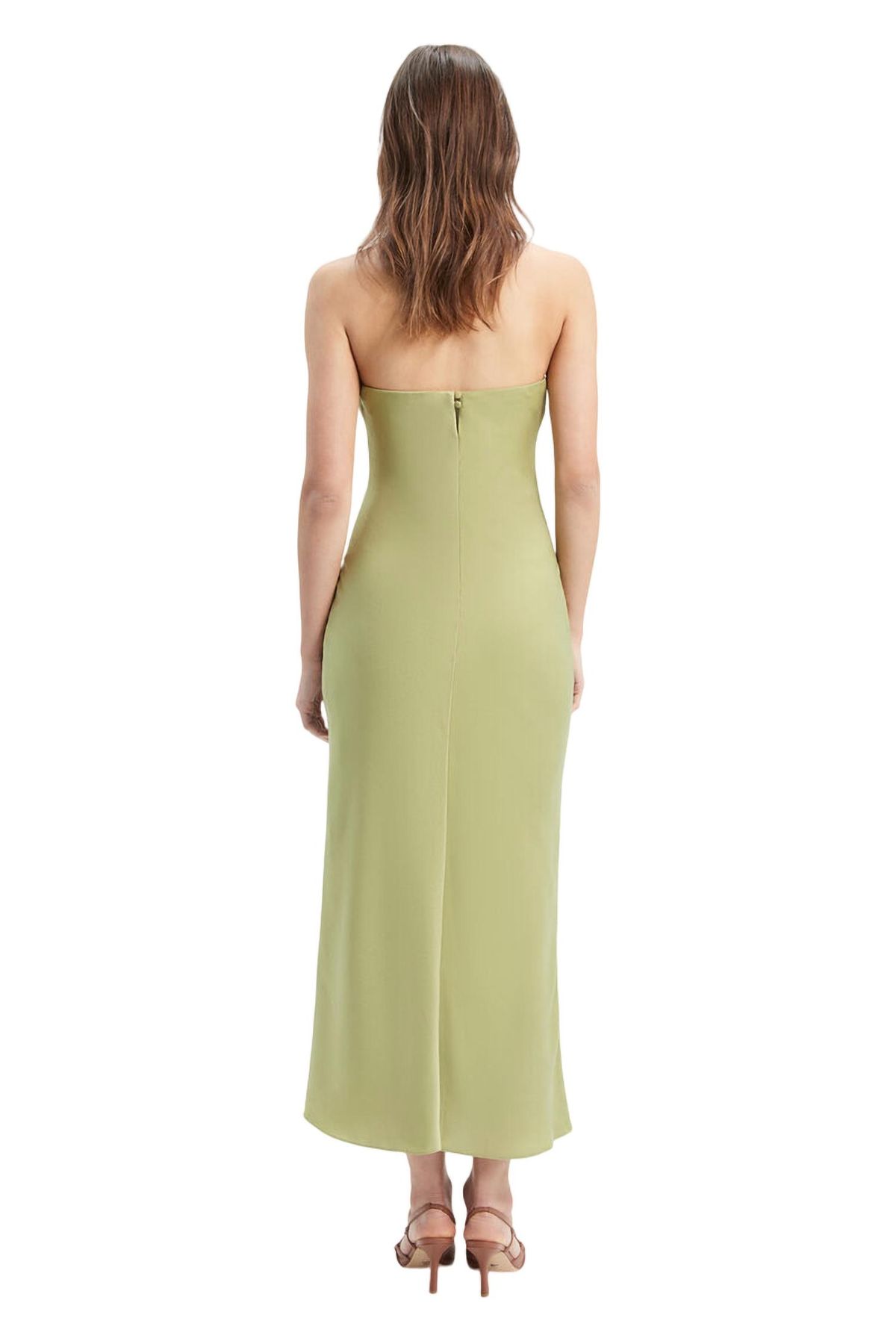 Style 1-2772377925-149 BARDOT Size L Strapless Green Cocktail Dress on Queenly