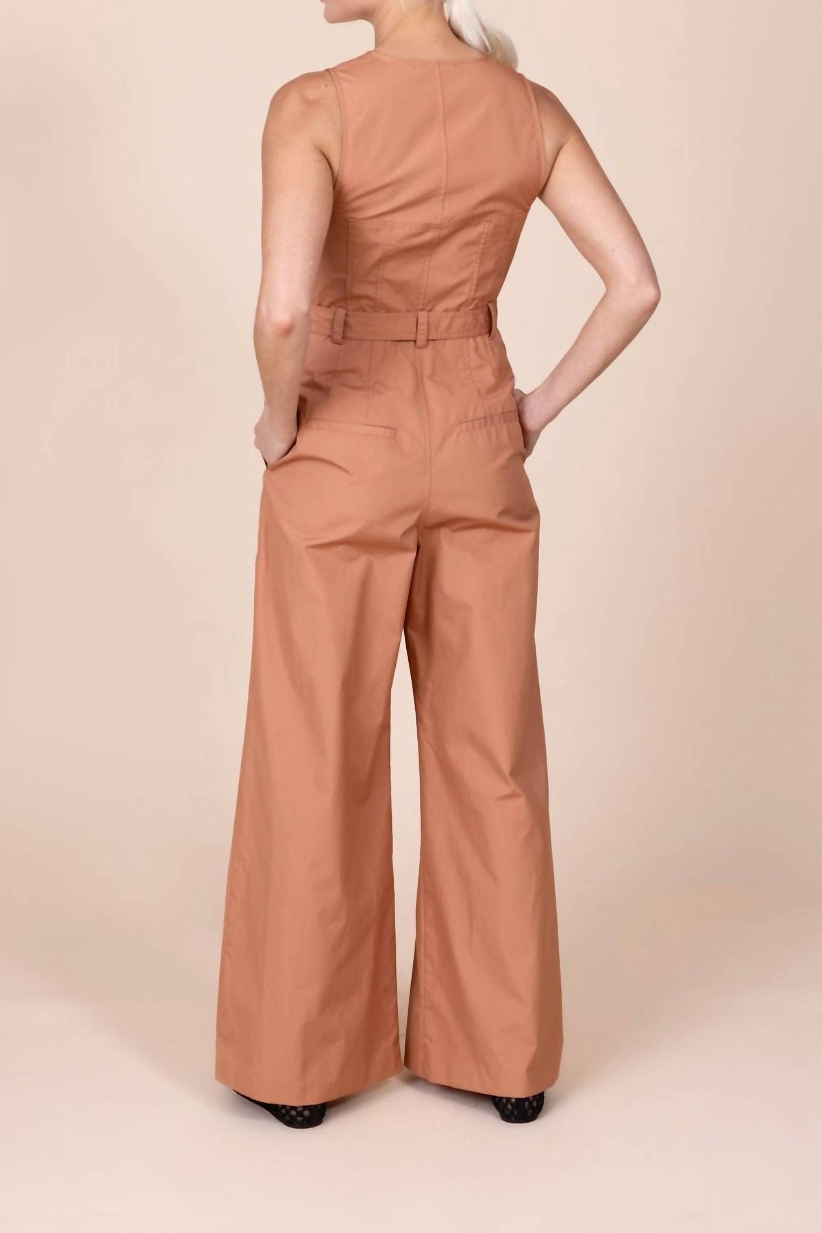 Style 1-2950499554-425 Ulla Johnson Size 8 Orange Formal Jumpsuit on Queenly