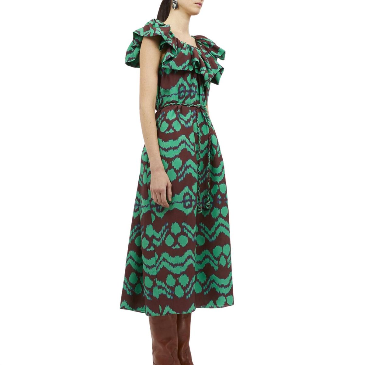 Style 1-2983633181-1498 Ulla Johnson Size 4 Satin Emerald Green Cocktail Dress on Queenly