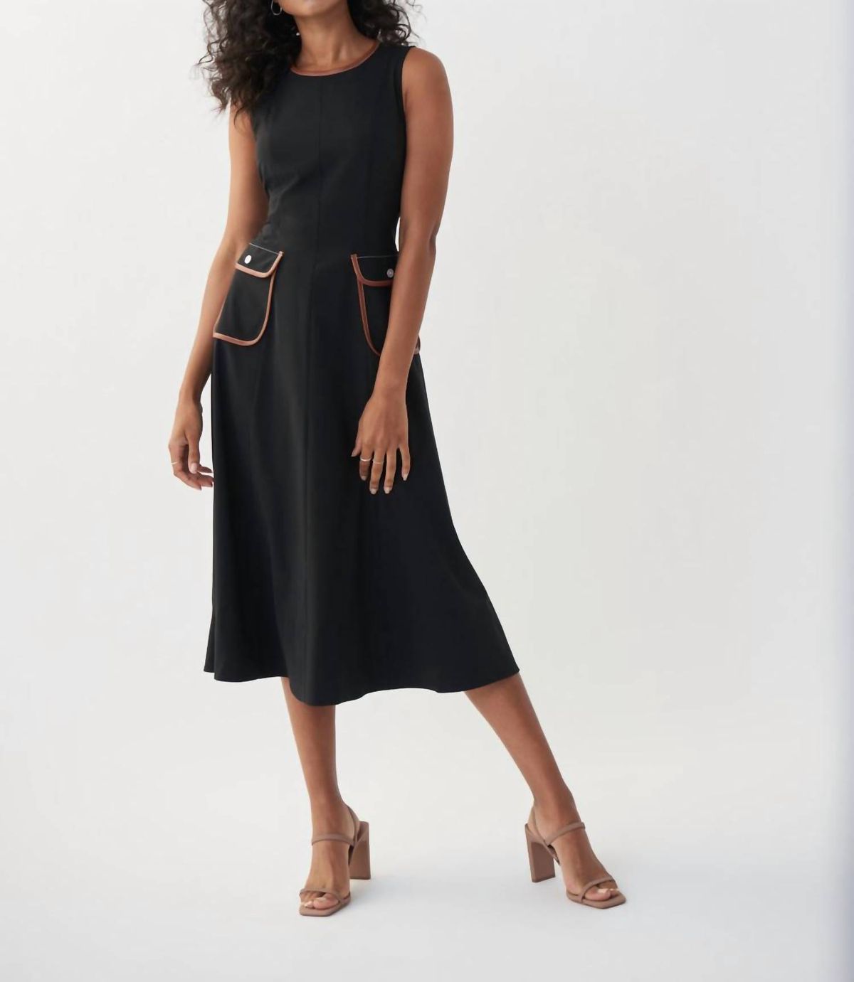 Style 1-3338702042-425 Joseph Ribkoff Size 8 Black Cocktail Dress on Queenly