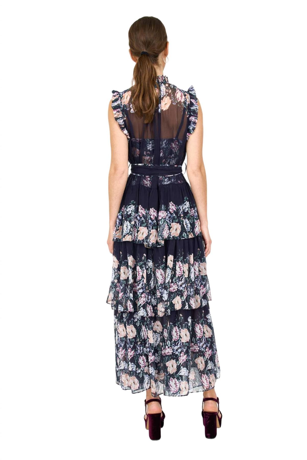 Style 1-4001422188-892 CHRISTY LYNN Size M Satin Navy Blue Cocktail Dress on Queenly