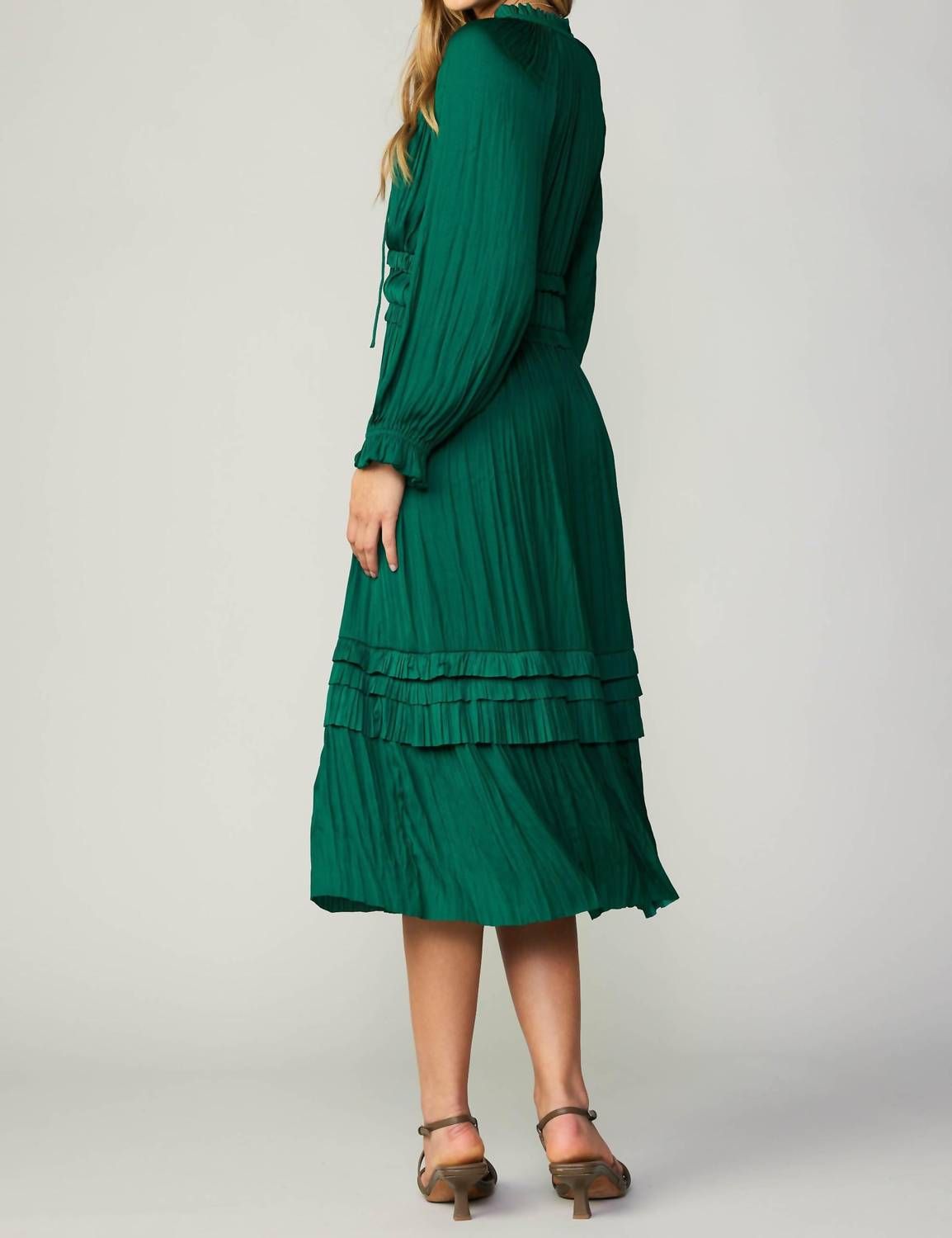 Style 1-551391052-149 current air Size L Long Sleeve Emerald Green Cocktail Dress on Queenly