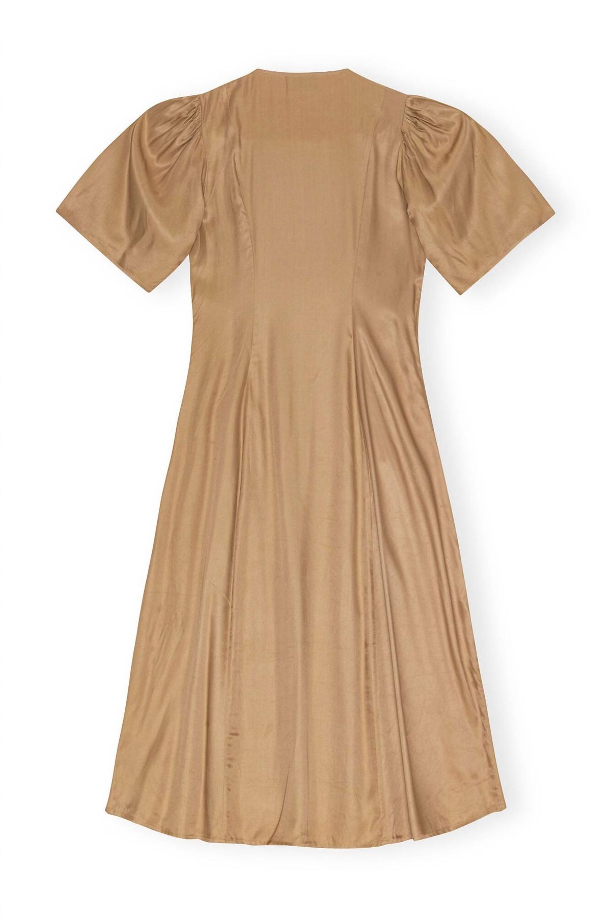 Style 1-65172309-1502 GANNI Plus Size 40 Brown Cocktail Dress on Queenly