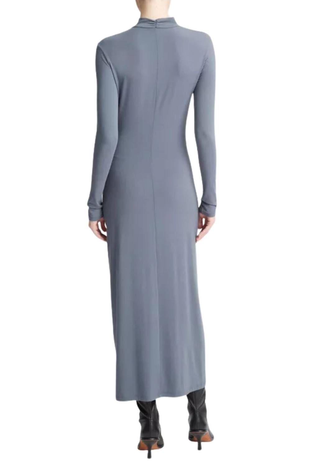 Style 1-1527188511-892 Vince Size M Long Sleeve Blue Floor Length Maxi on Queenly