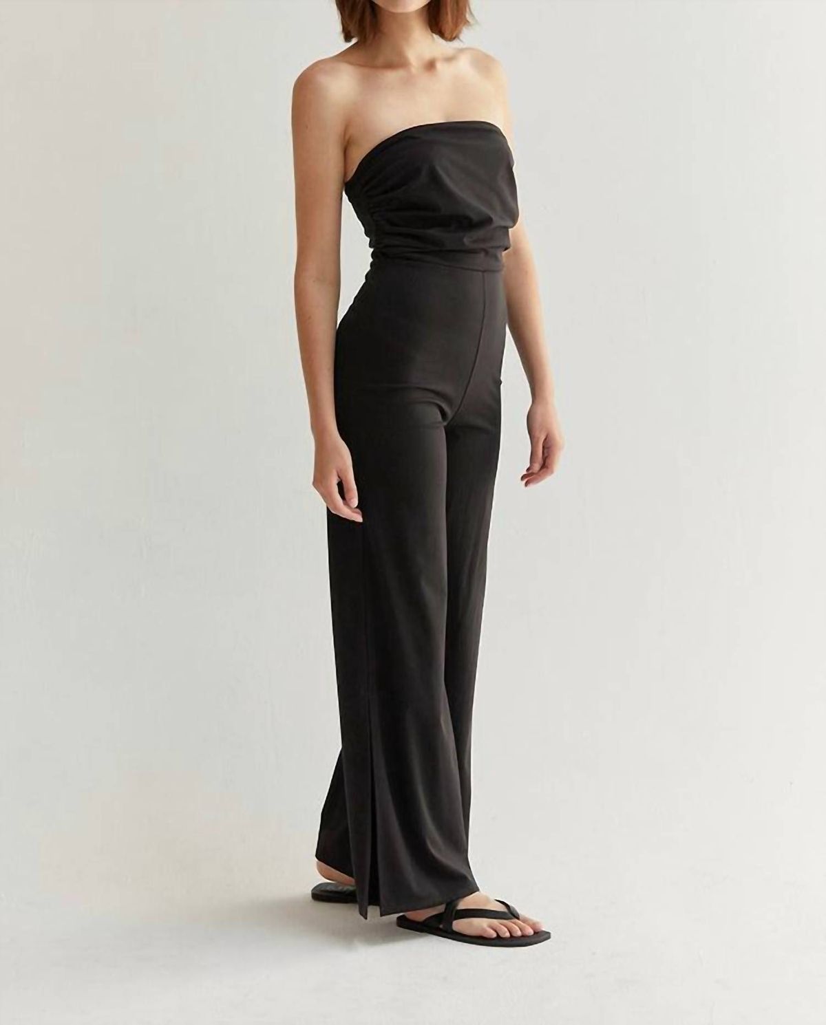 Style 1-188113051-74 CRESCENT Size S Sequined Black Formal Jumpsuit on Queenly