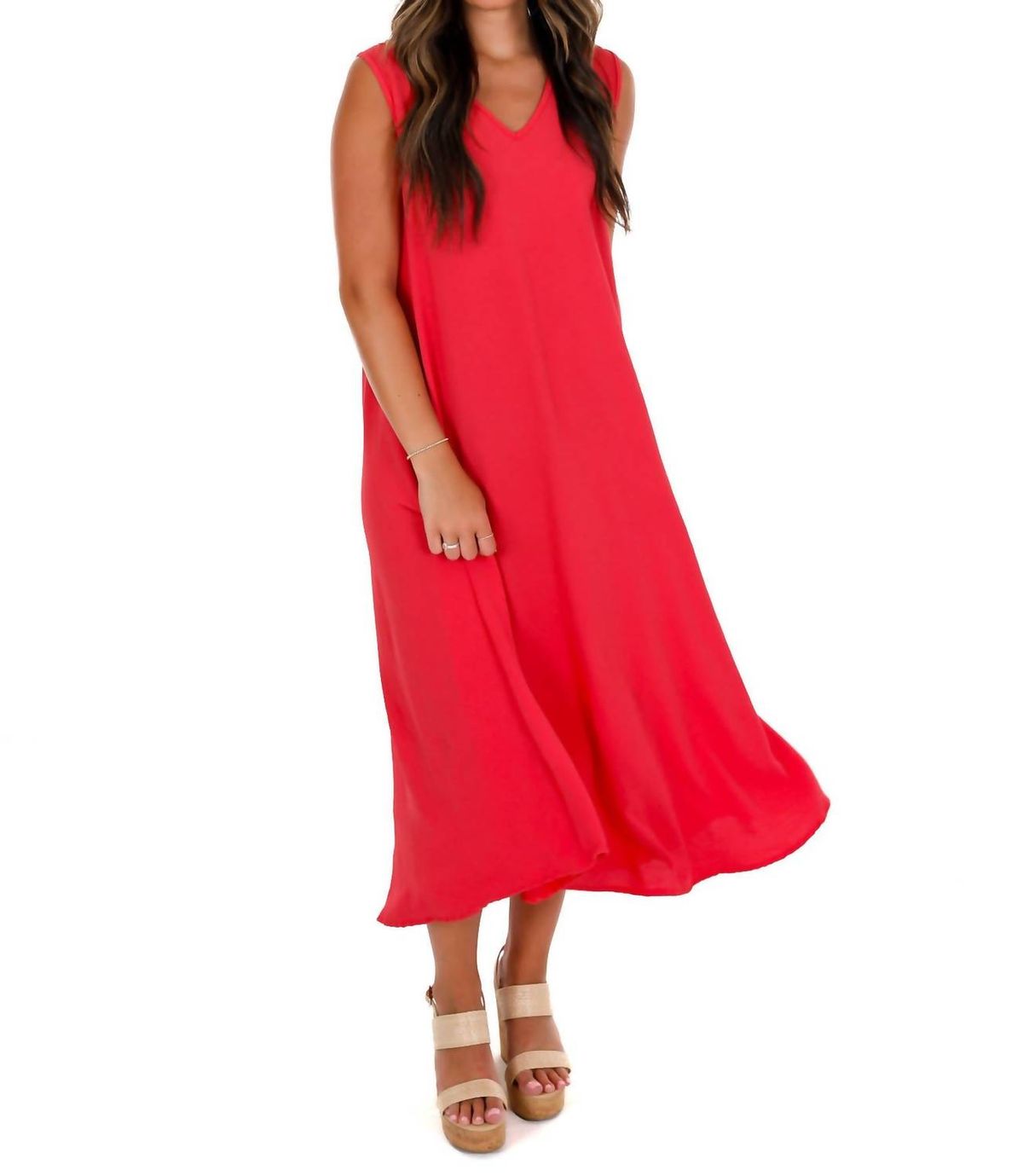 Style 1-3026181873-892 Tres Bien Size M Coral Cocktail Dress on Queenly