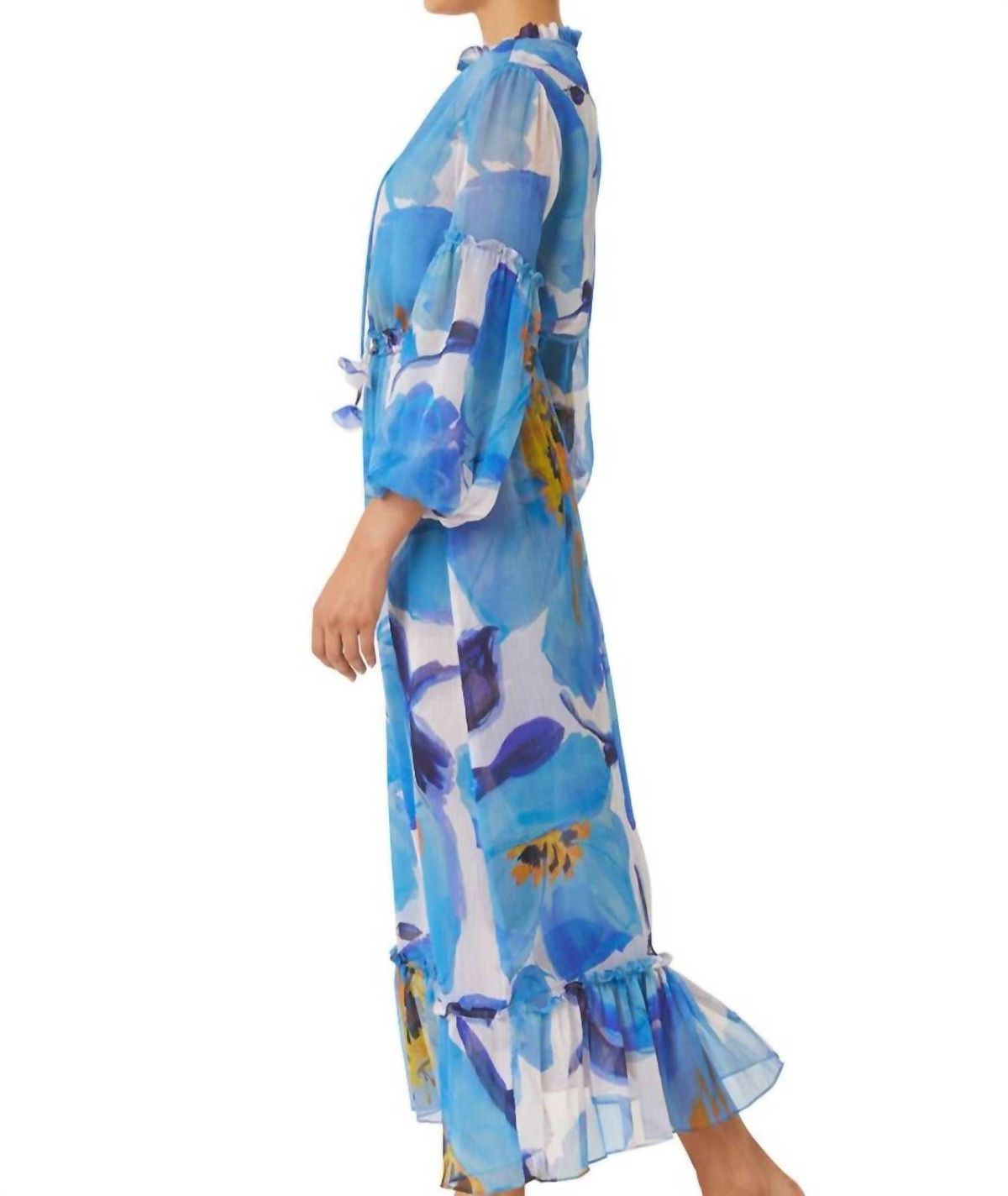 Style 1-3608711147-892 Misa Los Angeles Size M Blue Floor Length Maxi on Queenly