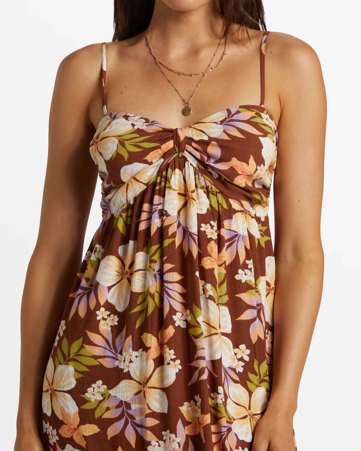 Style 1-3783543466-149 Billabong Size L Brown Cocktail Dress on Queenly