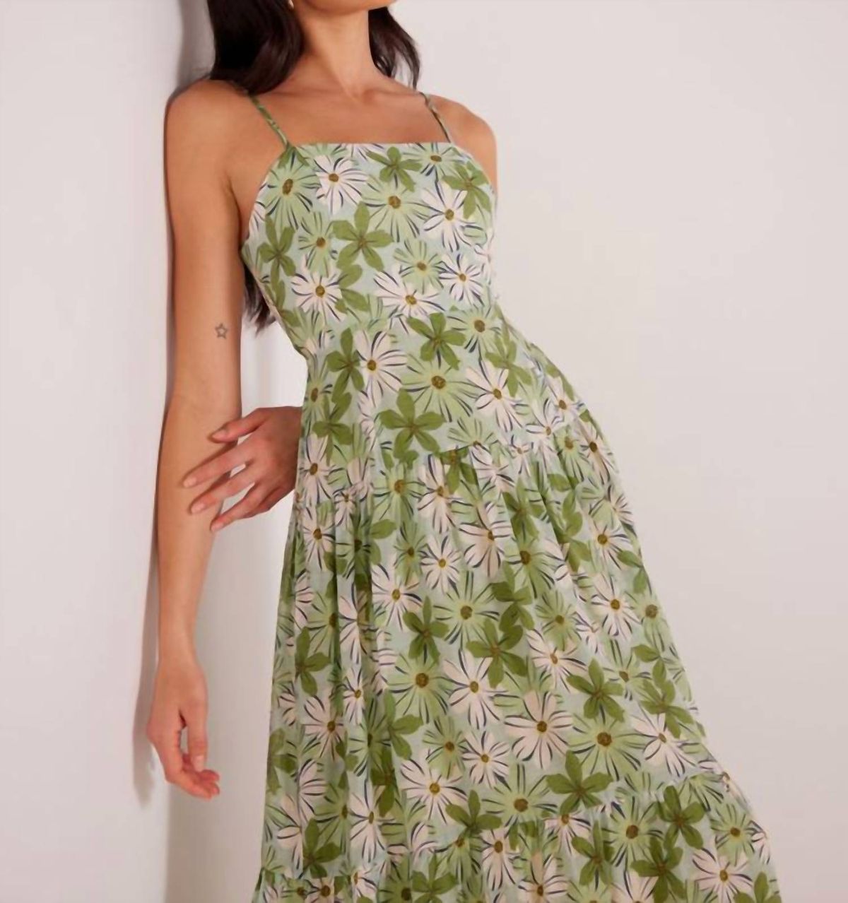 Style 1-776936398-70 MINKPINK Size XS Floral Green Cocktail Dress on Queenly