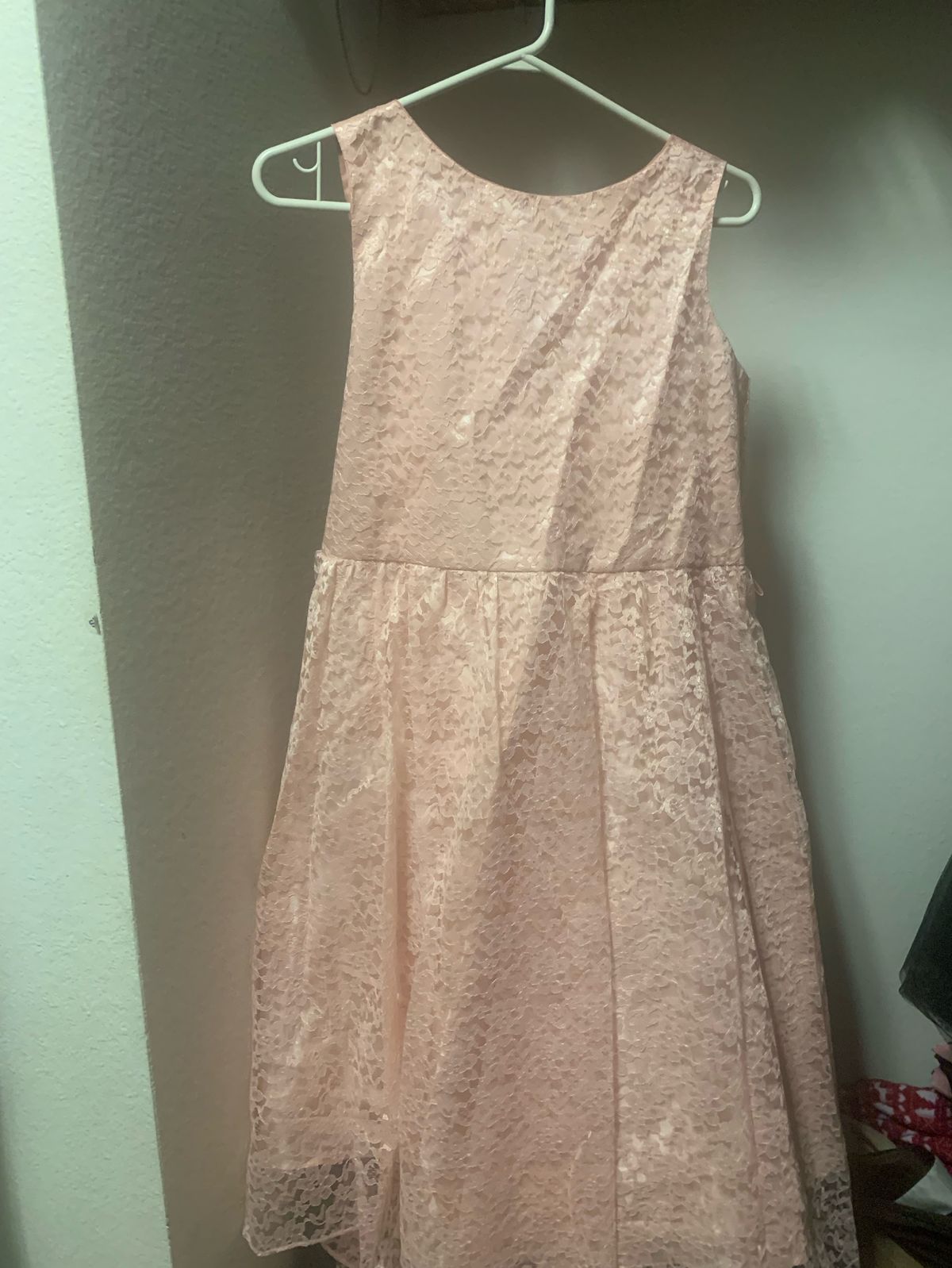 Girls Size 14 Prom Pink Dress With Train on Queenly