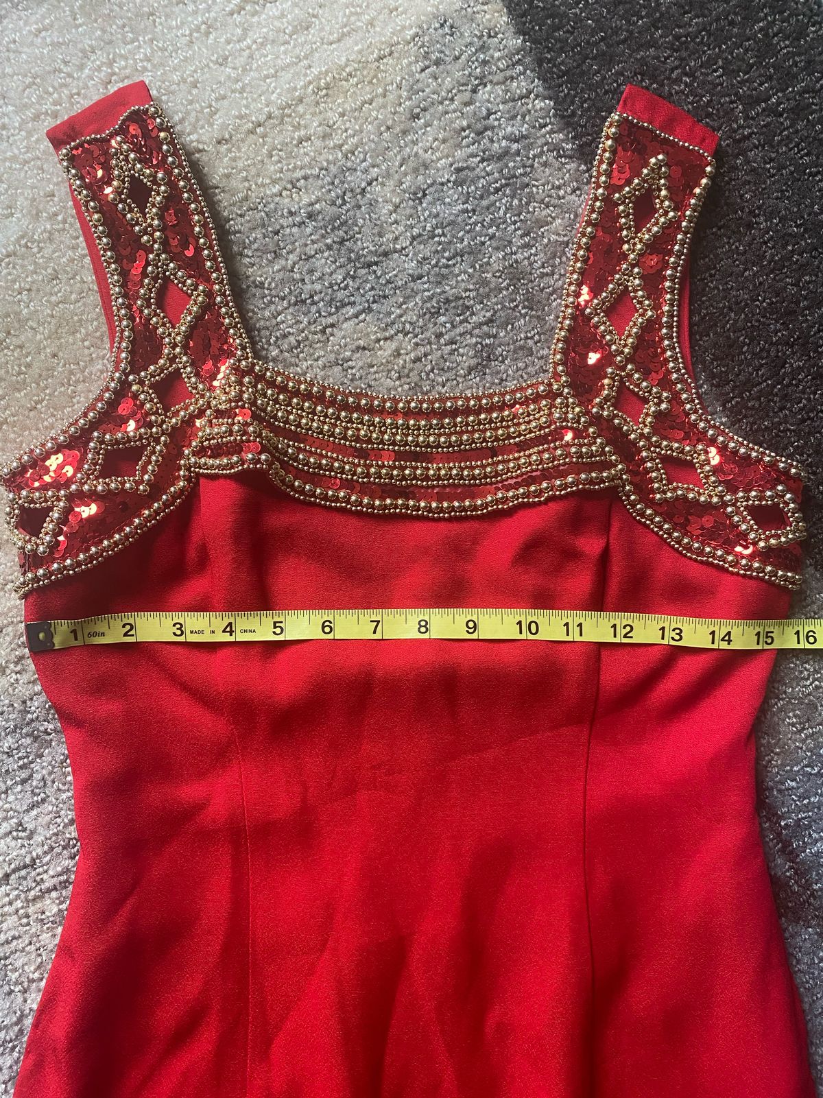 Vintage Ever Beauty Size 6 Red A-line Dress on Queenly