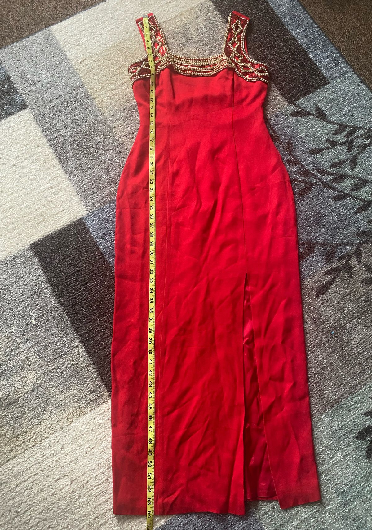 Vintage Ever Beauty Size 6 Red A-line Dress on Queenly