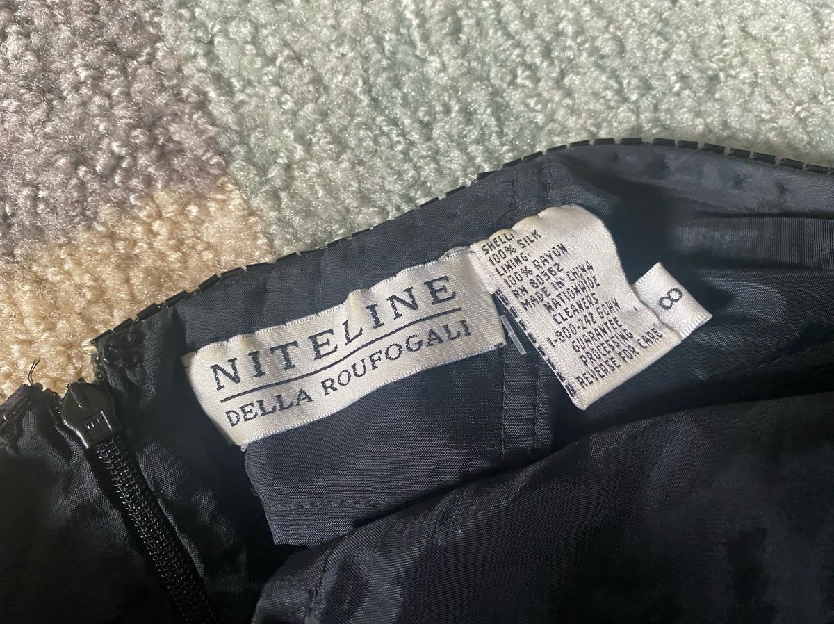 Niteline Size 6 Pageant Halter Black Cocktail Dress on Queenly