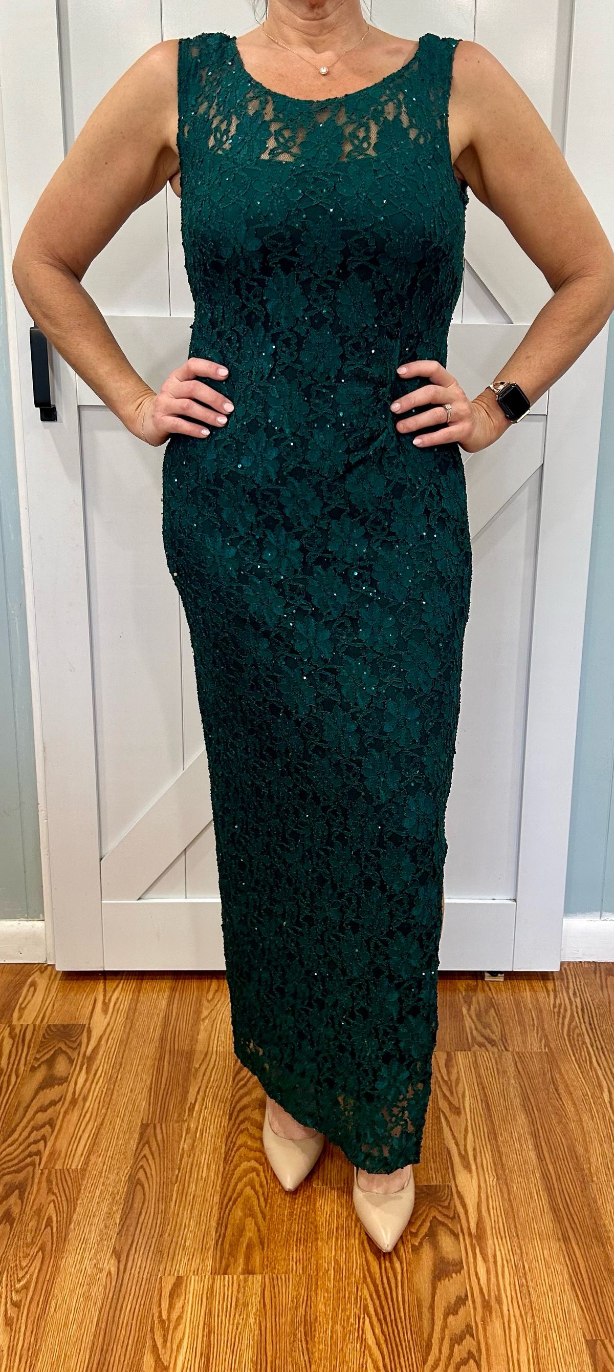 Size 6 Green Side Slit Dress on Queenly