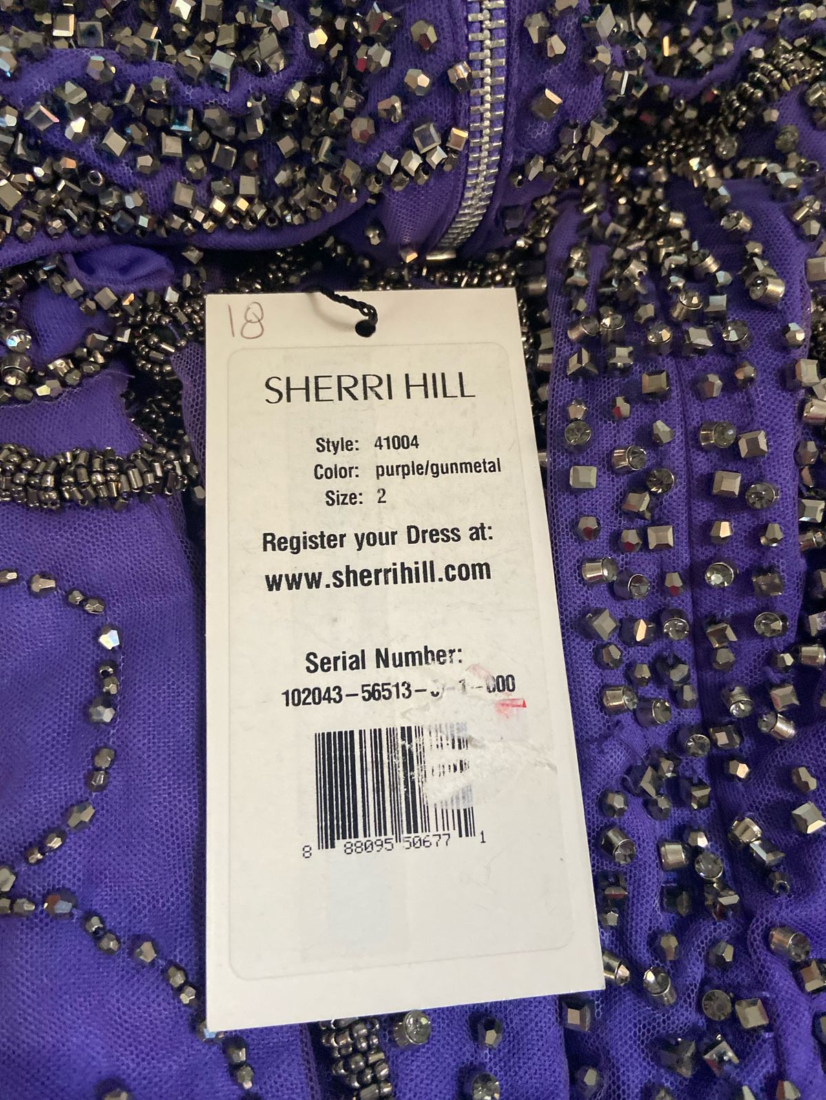 Sherri Hill Size 2 Cap Sleeve Purple Cocktail Dress on Queenly