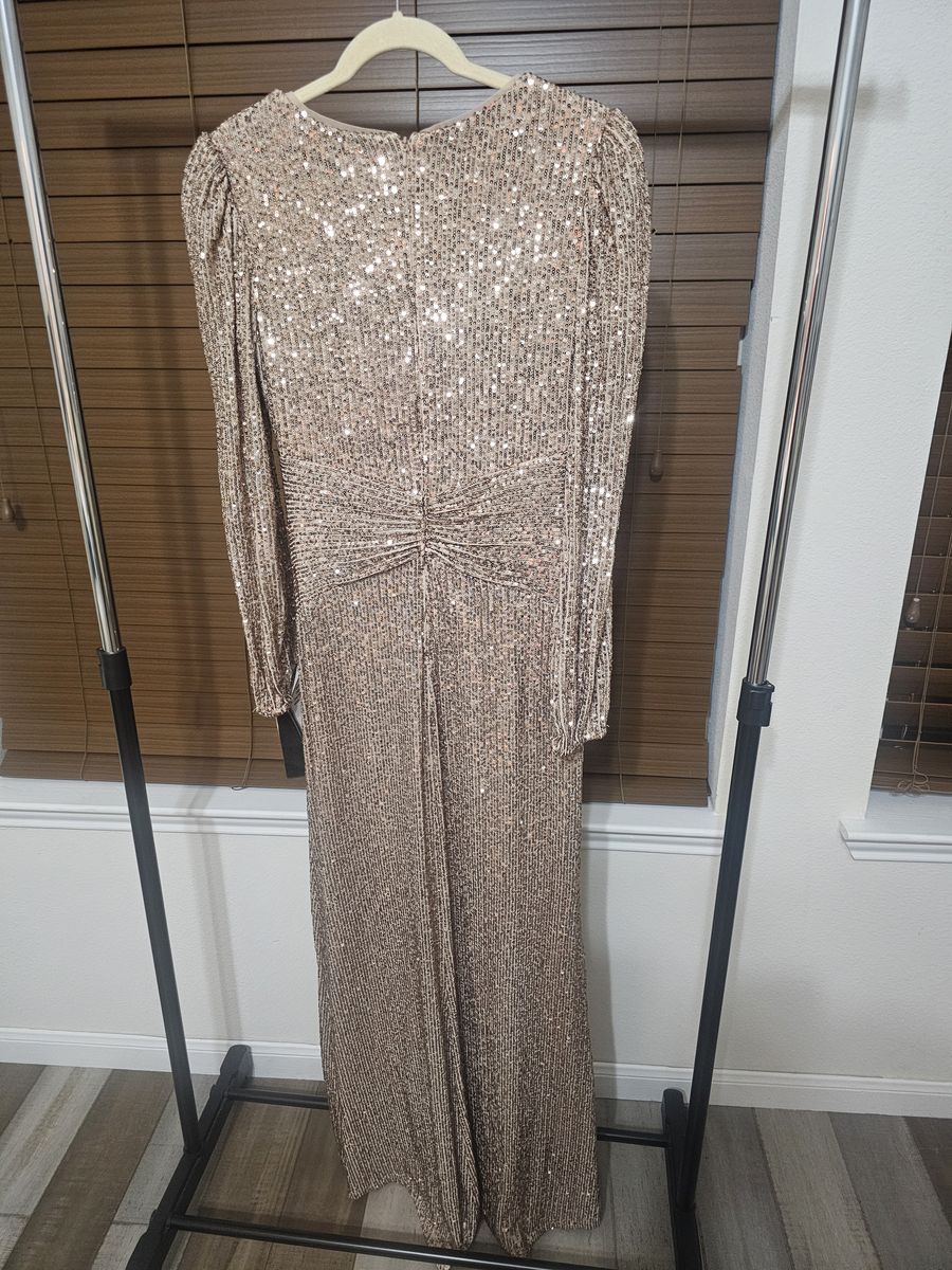 Xscape Size 8 Prom Nude Floor Length Maxi on Queenly