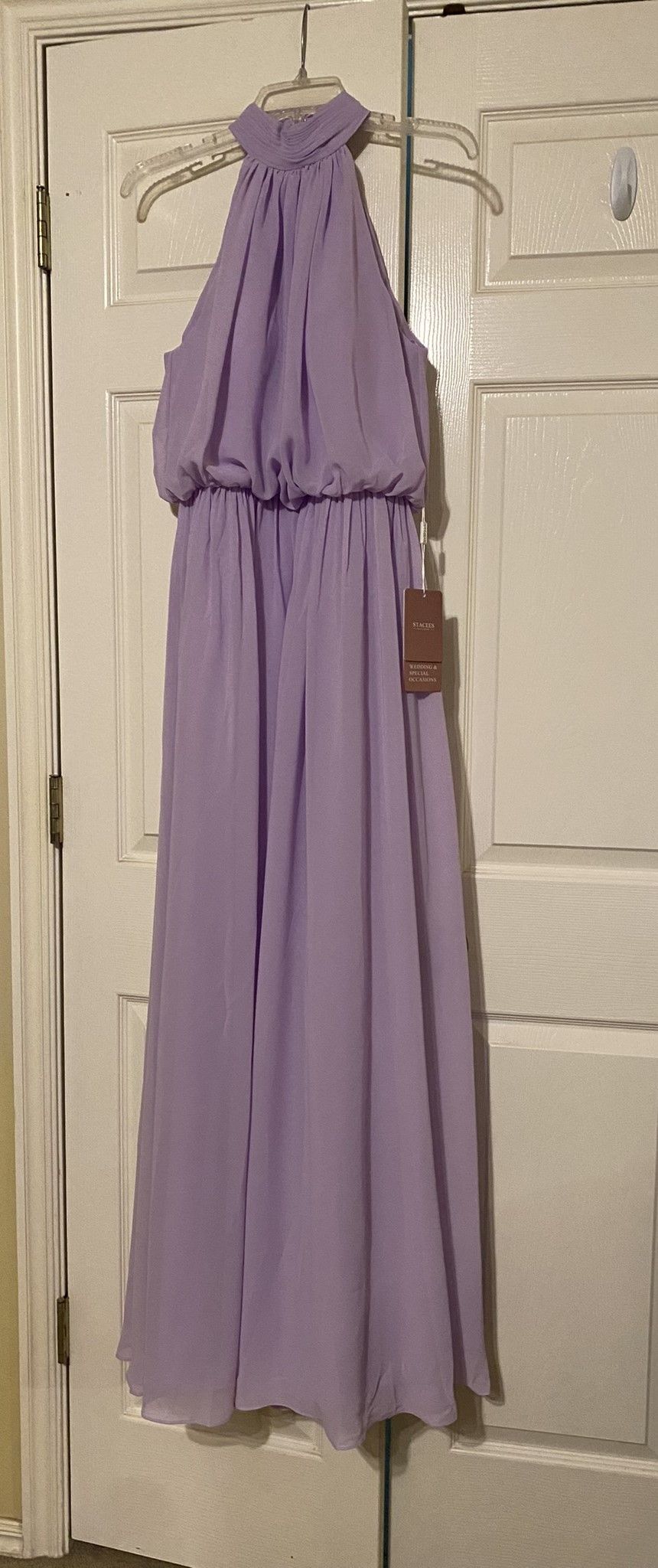 Stacees Size 4 Bridesmaid Purple A-line Dress on Queenly