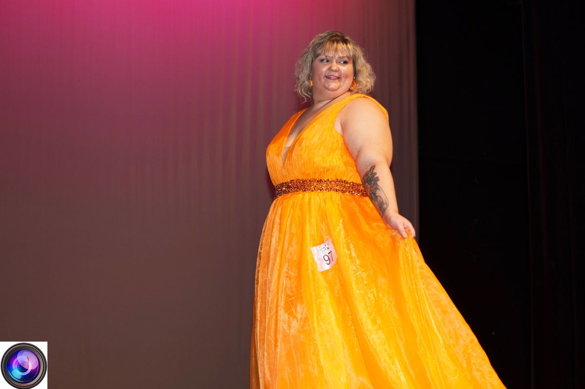 Ashley Lauren Plus Size 24 Prom Orange Ball Gown on Queenly