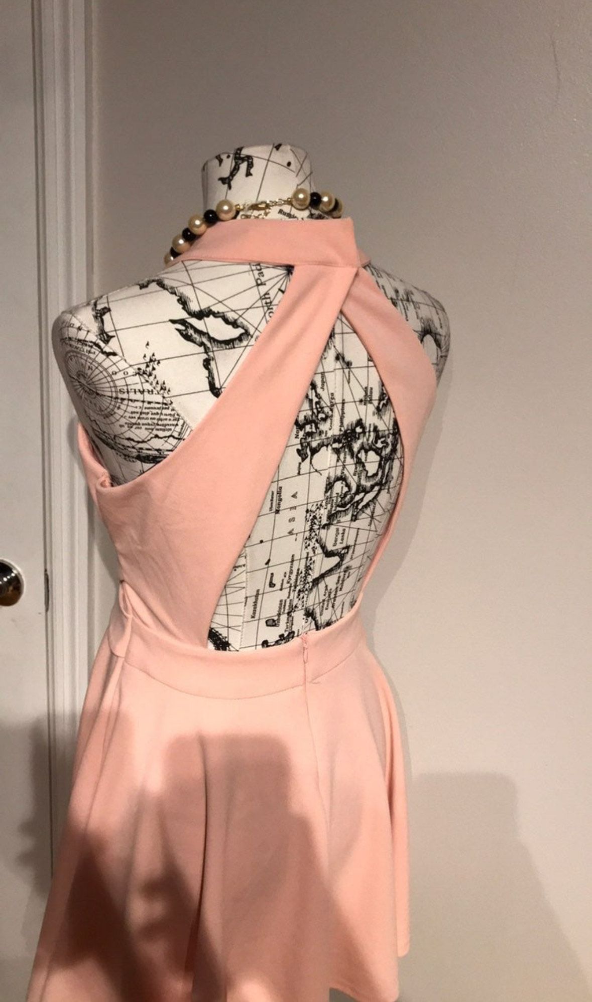 Akira Size S Prom Plunge Pink Cocktail Dress on Queenly