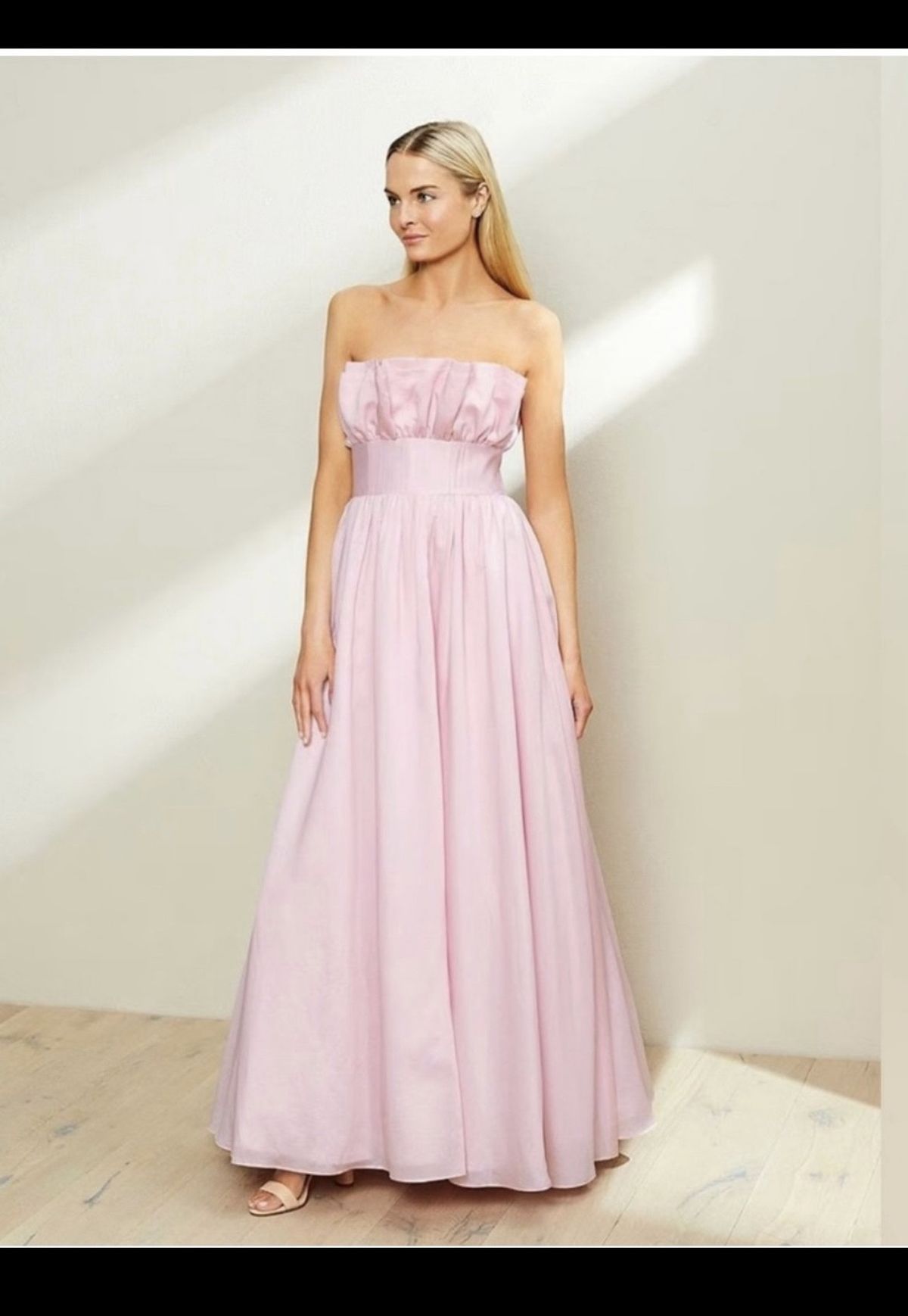 Antonio melani Size 8 Strapless Pink A-line Dress on Queenly