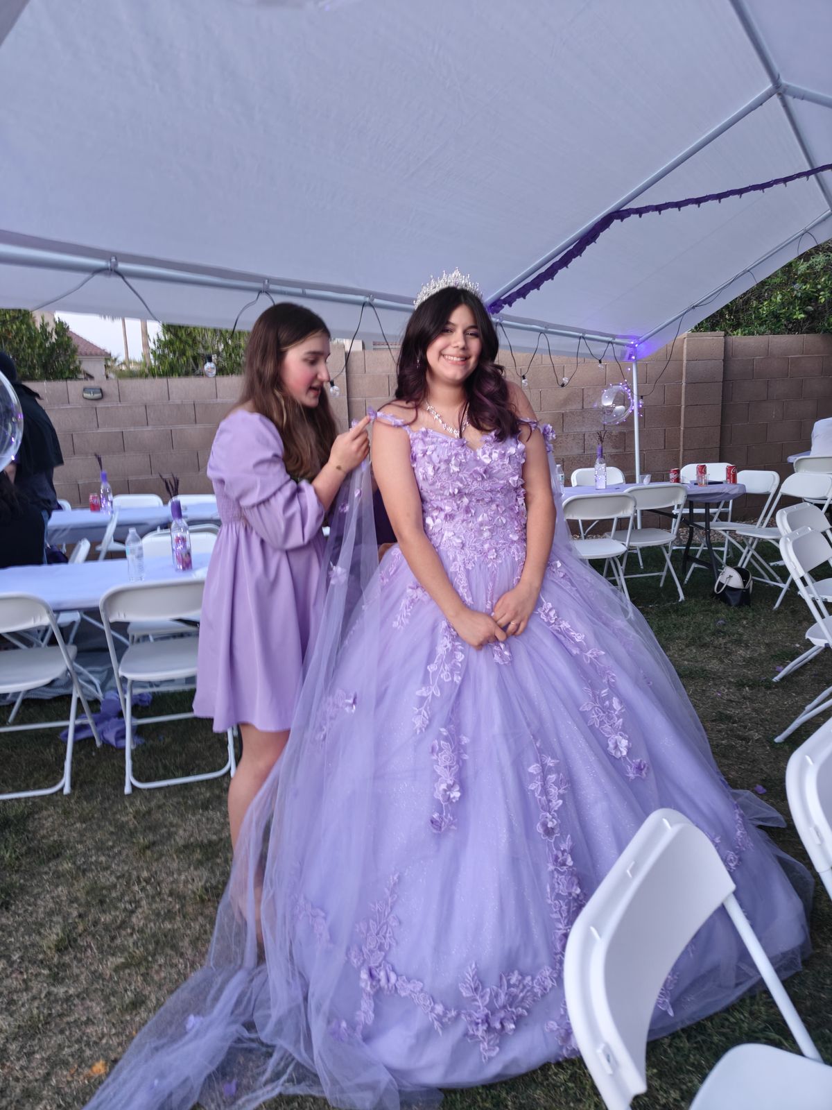 Size 8 Prom Purple Ball Gown on Queenly