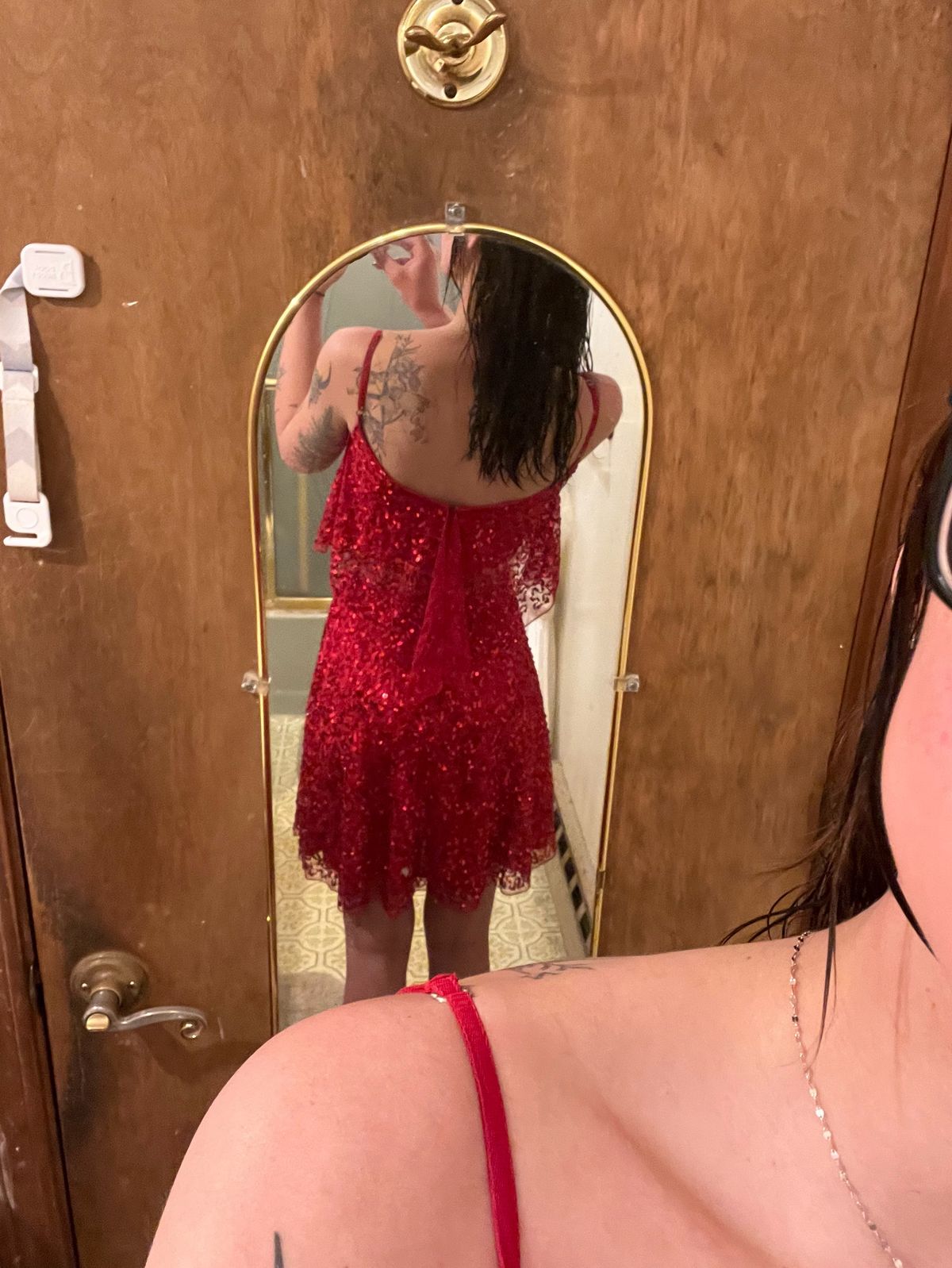 Ashley Lauren Size 2 Prom Red Cocktail Dress on Queenly