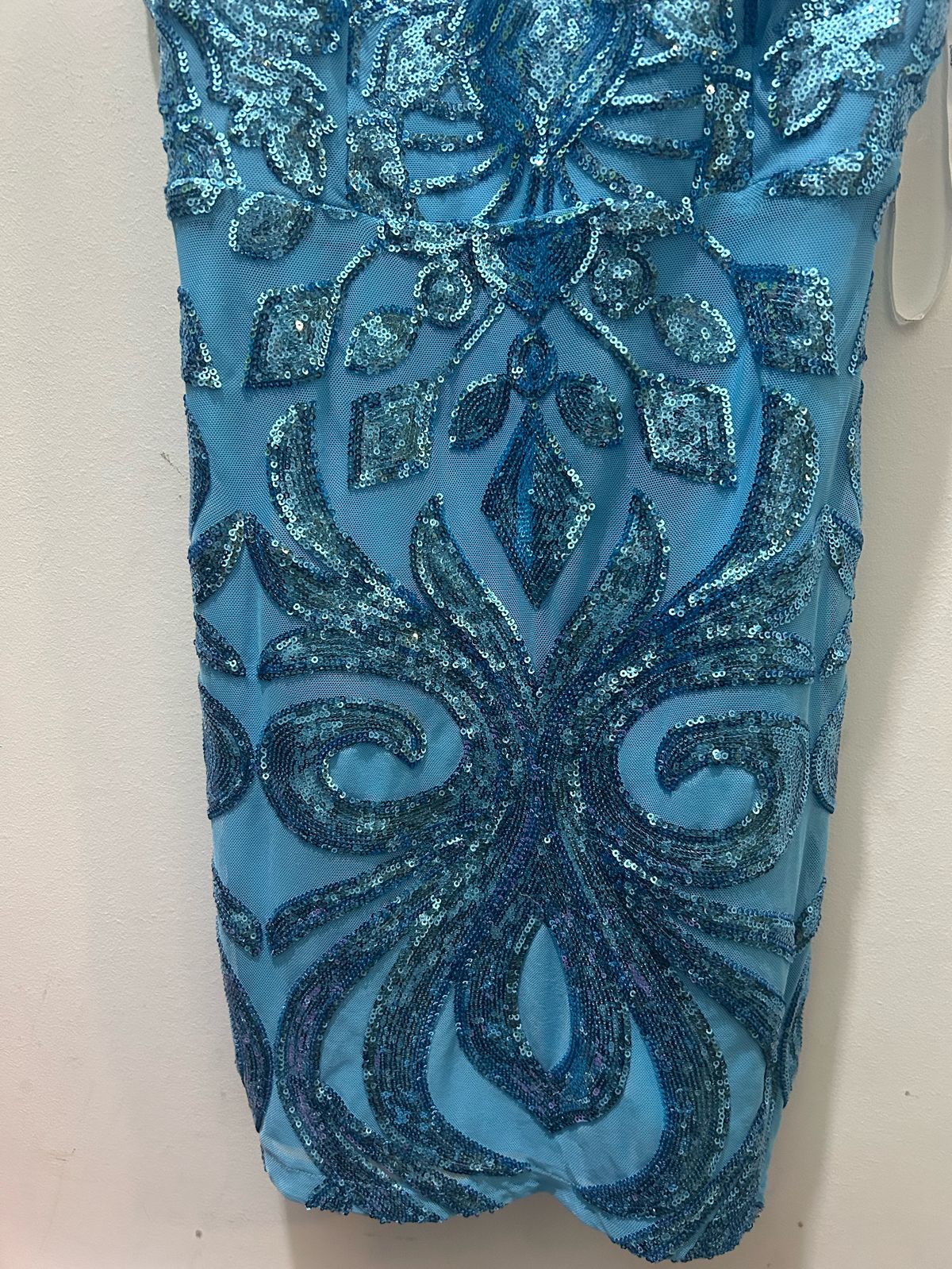 Lulus Size L Plunge Blue A-line Dress on Queenly