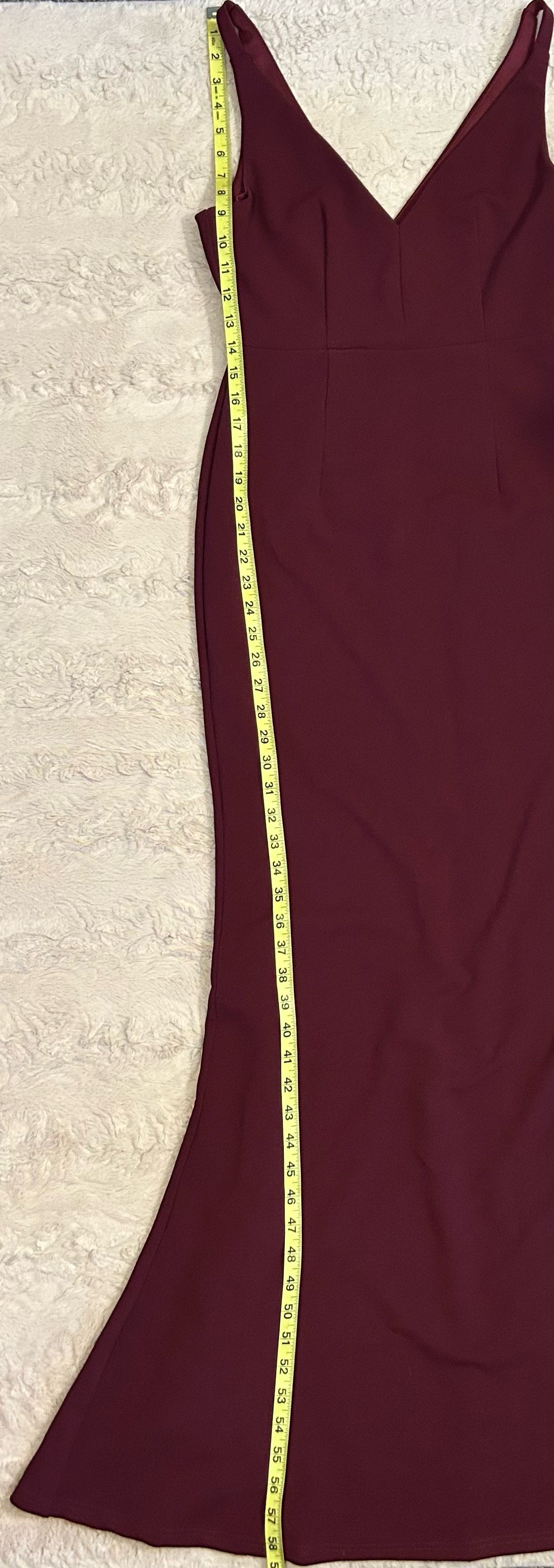 Lulus Size 4 Burgundy Red A-line Dress on Queenly