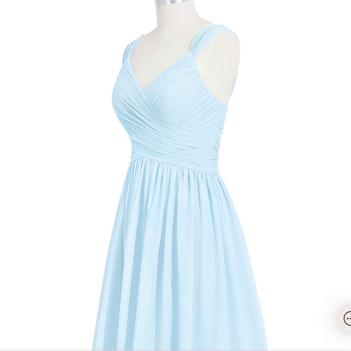 Plus Size 24 Plunge Blue Cocktail Dress on Queenly