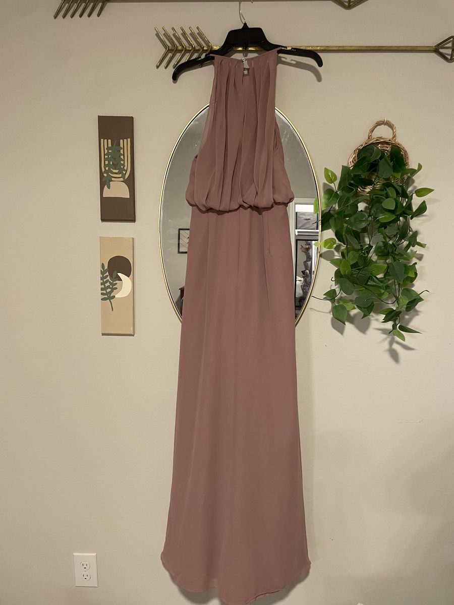 Size 10 Prom Pink Floor Length Maxi on Queenly