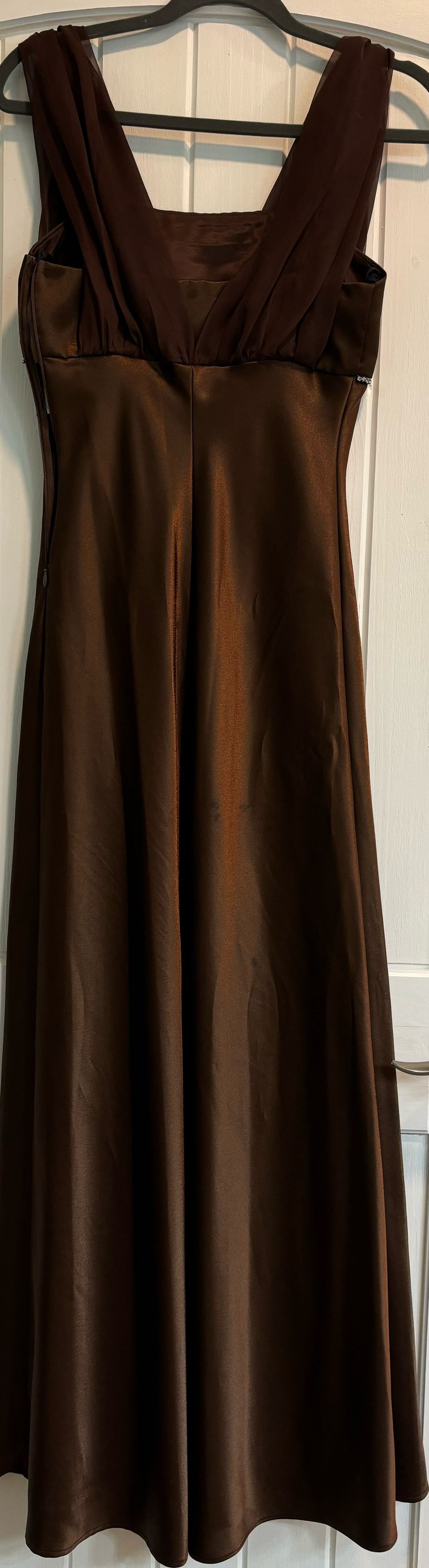 Size 4 Prom Brown A-line Dress on Queenly