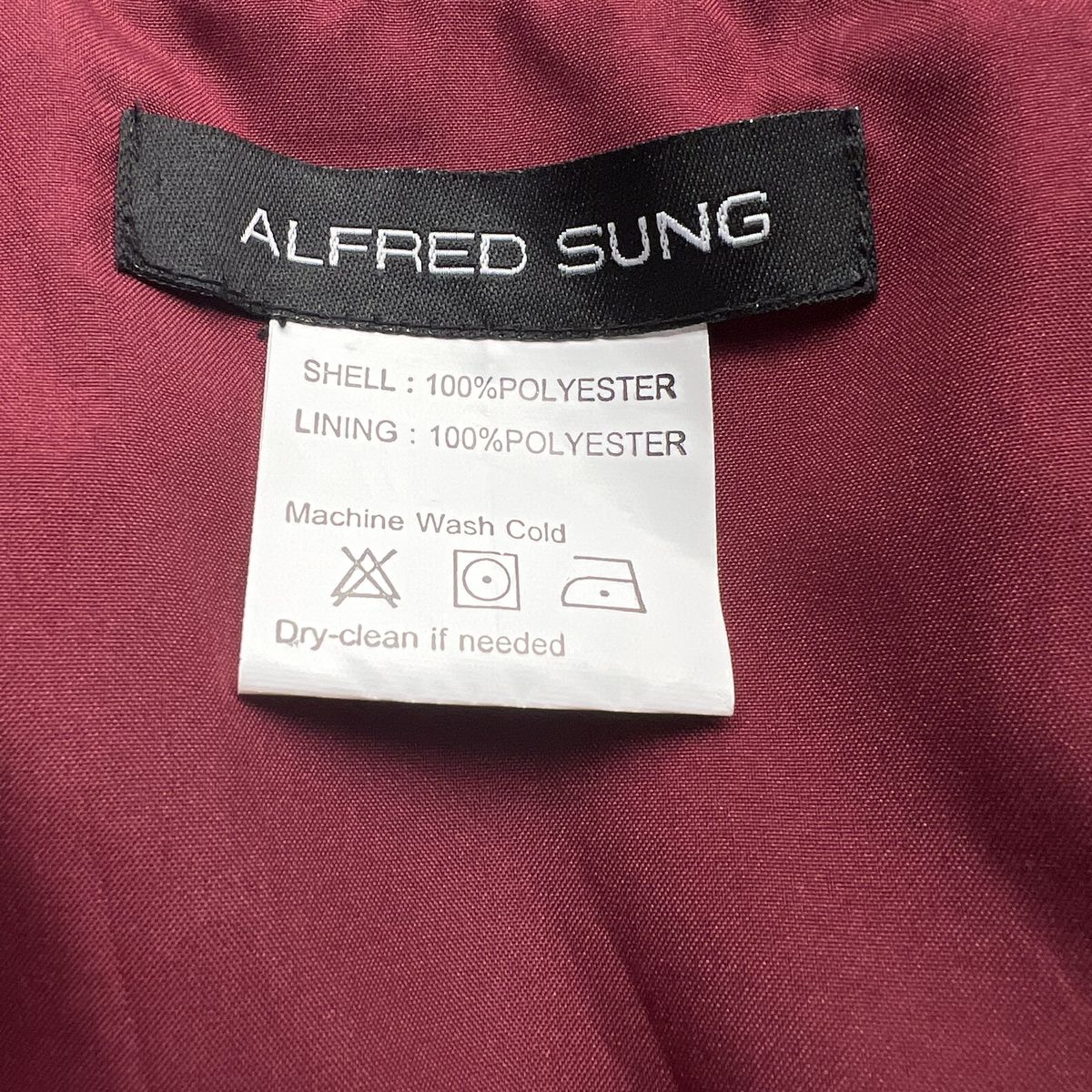 Style D699 Alfred Sung Plus Size 24 Strapless Burgundy Red A-line Dress on Queenly